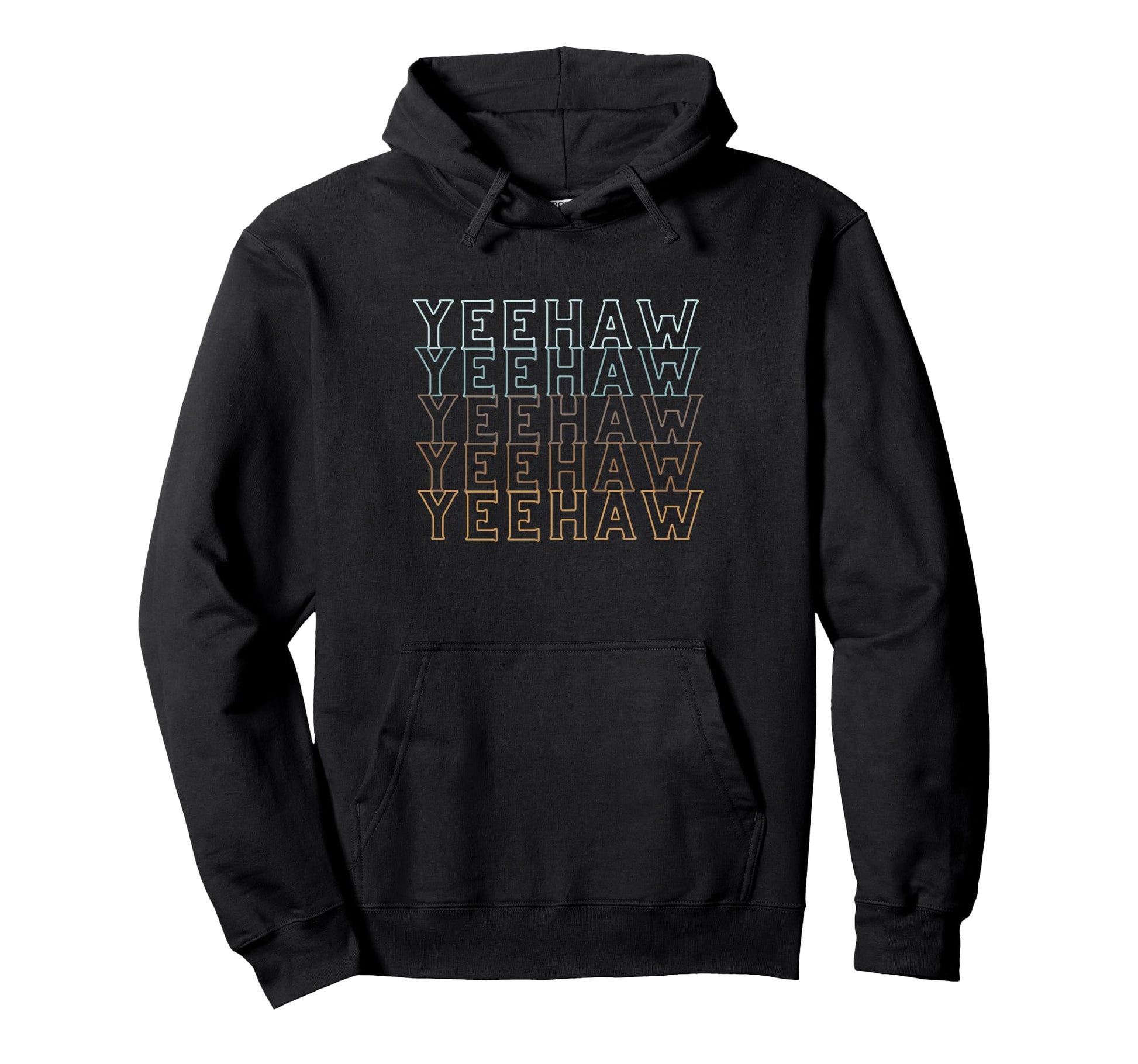 Yeehaw Rodeo Western Cowgirl Cowboy Hoodie - Minimalist Print for Adults - T-Shirt, Sweatshirt, Hoodie