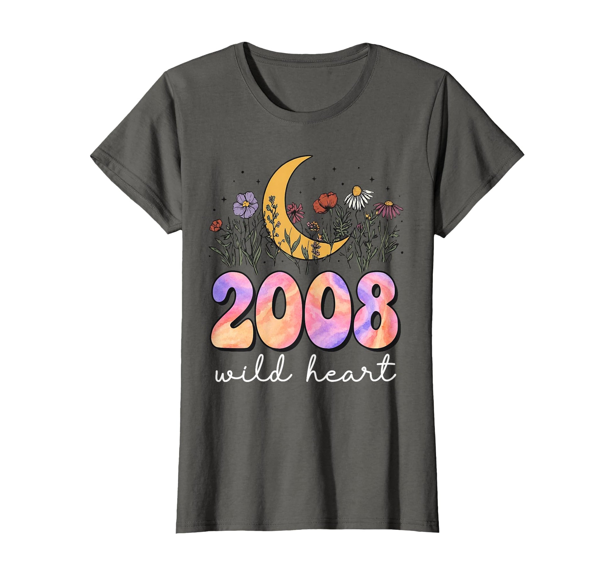 2008 Wild Heart 18Th Birthday T-Shirt - Casual Everyday Wear for Adults - T-Shirt, Sweatshirt, Hoodie