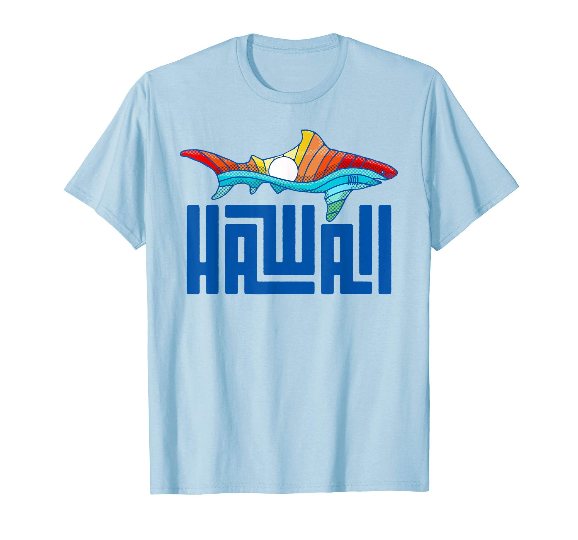 Hawaii Rainbow Shark T-Shirt - Unique Graphic for Adults - T-Shirt, Sweatshirt, Hoodie