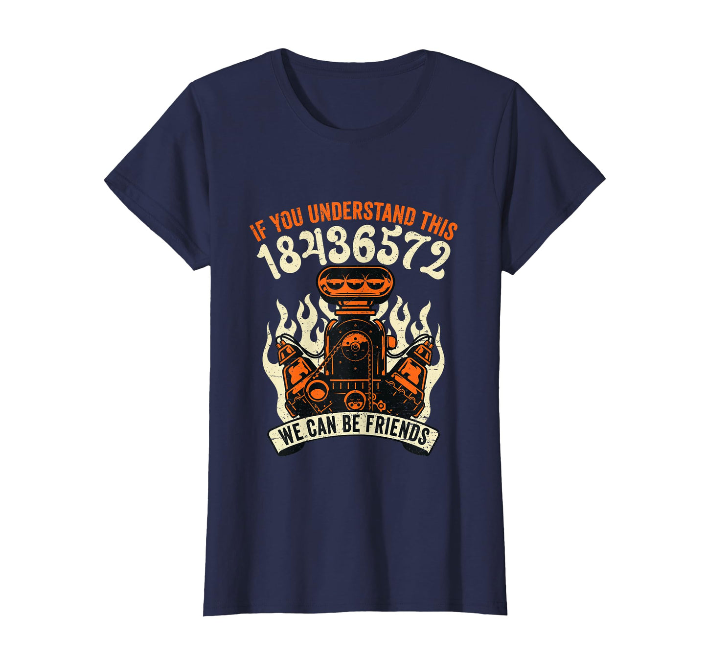 18436572 V8 Firing Order Muscle Car T-Shirt - Streetwear Style for Adults - T-Shirt, Sweatshirt, Hoodie