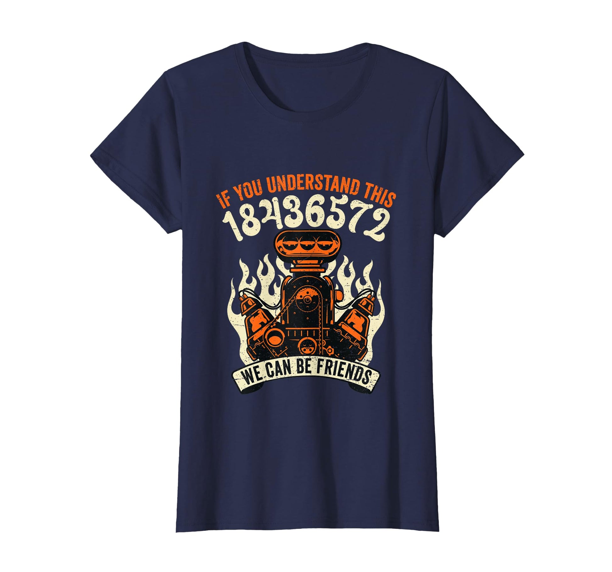 18436572 V8 Firing Order Muscle Car T-Shirt - Streetwear Style for Adults - T-Shirt, Sweatshirt, Hoodie