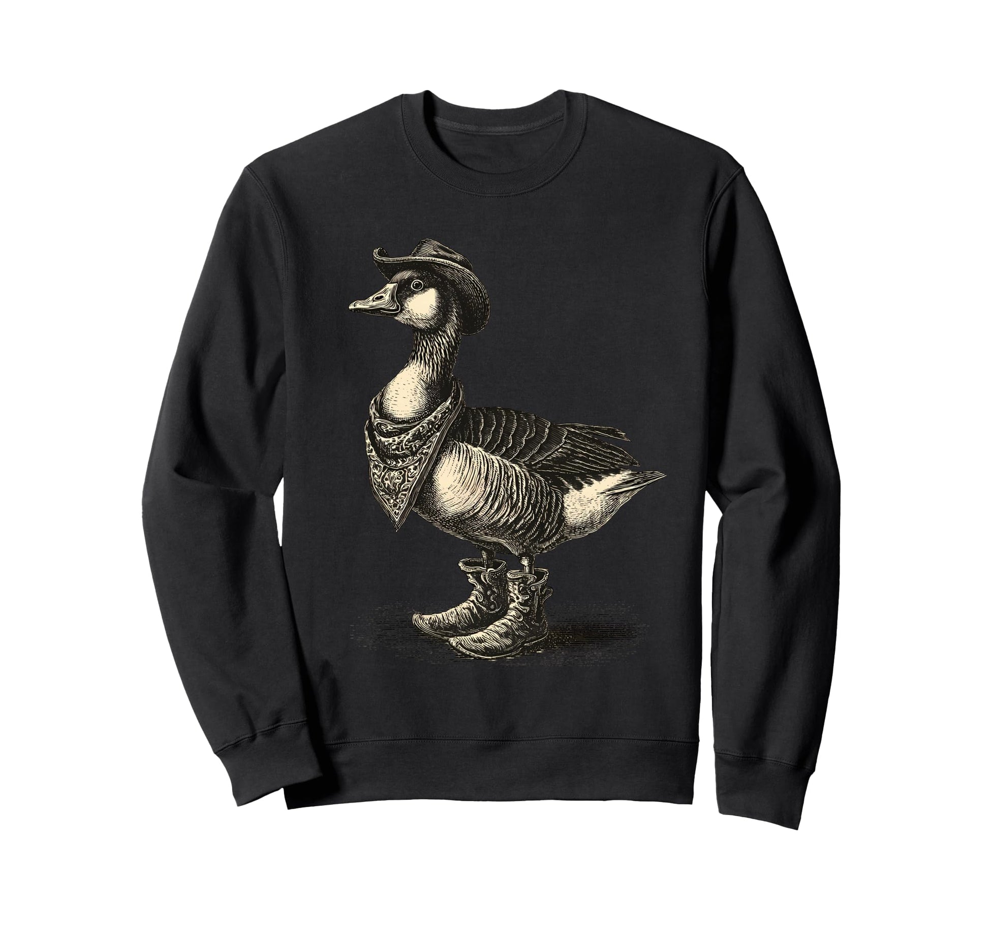 Goose Cowboy Rodeo Cowgirl Western Sweatshirt - Unique Graphic Men Women - T-Shirt, Sweatshirt, Hoodie