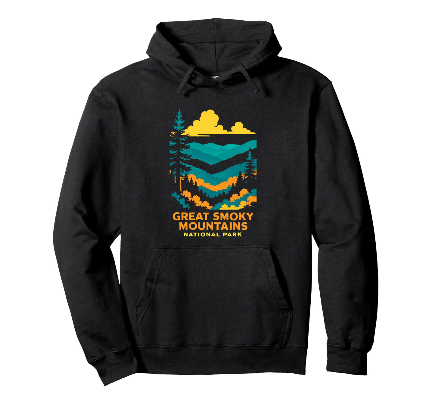 Great Smoky Mountains National Park Hoodie - Custom Art Print Unisex - T-Shirt, Sweatshirt, Hoodie