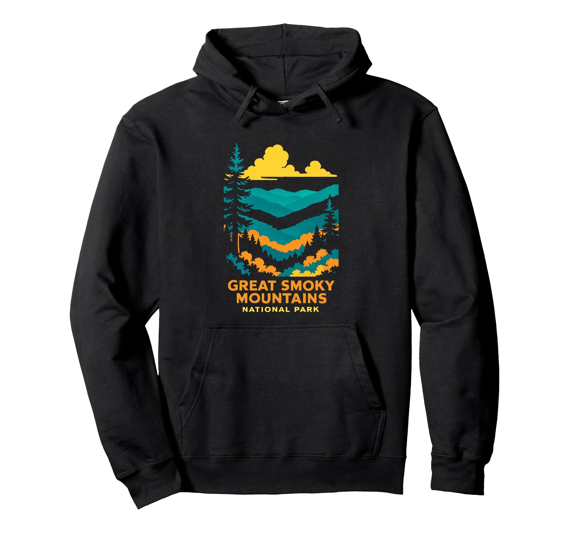 Great Smoky Mountains National Park Hoodie - Custom Art Print Unisex - T-Shirt, Sweatshirt, Hoodie