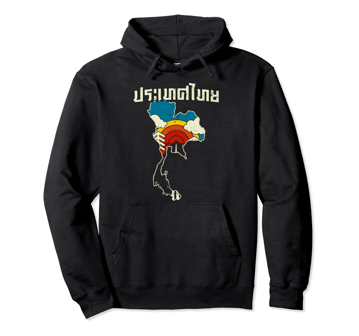 Thailand Thai Letters Country Hoodie - Aesthetic Graphic for Adults - T-Shirt, Sweatshirt, Hoodie