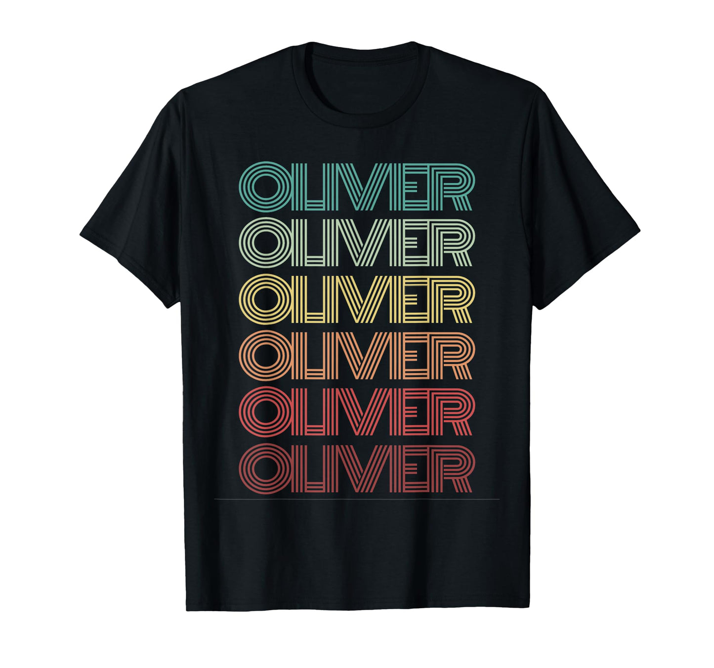 First Name Oliver Personalized Birthday T-Shirt - Trendy Graphic Unisex - T-Shirt, Sweatshirt, Hoodie
