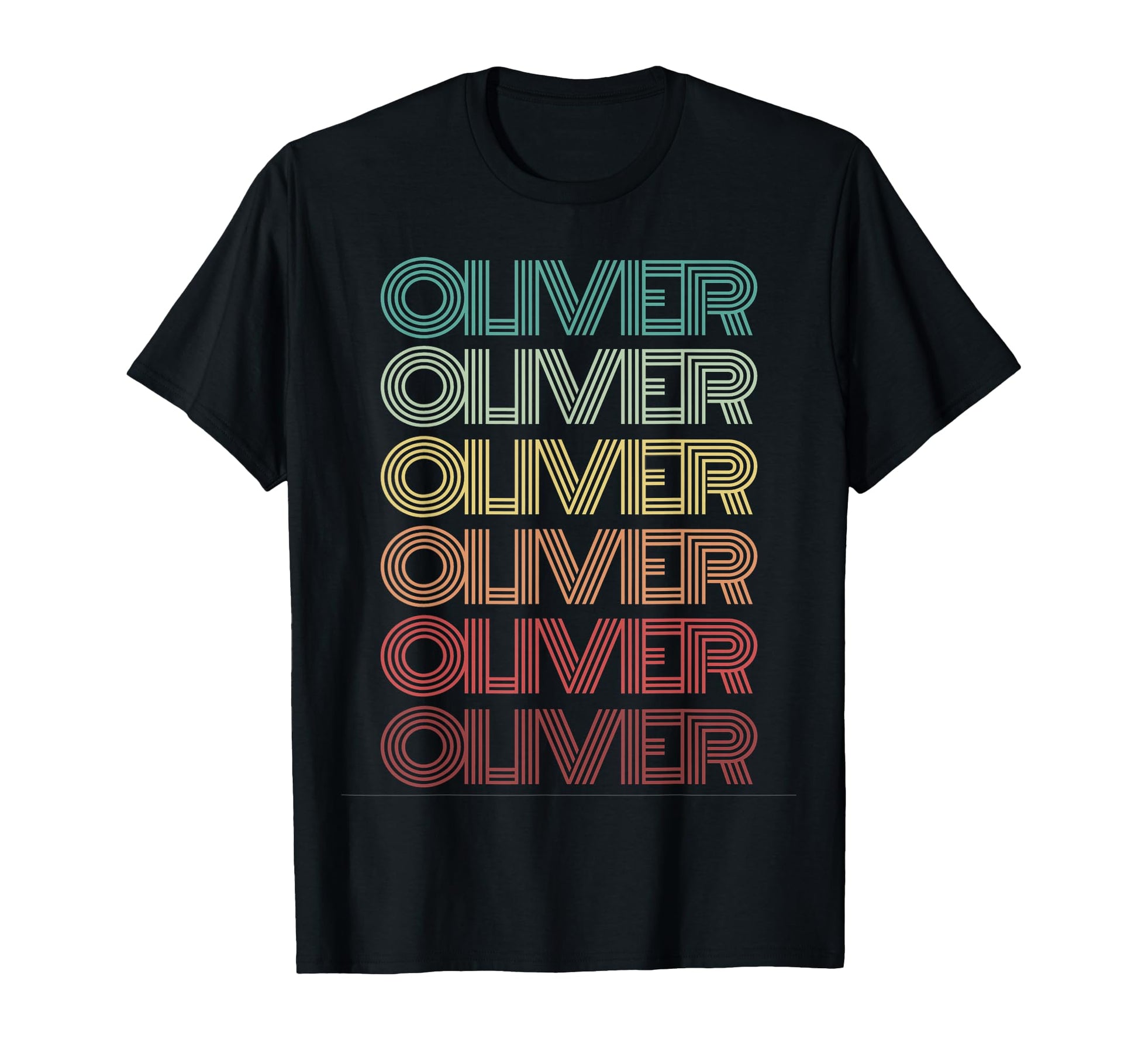 First Name Oliver Personalized Birthday T-Shirt - Trendy Graphic Unisex - T-Shirt, Sweatshirt, Hoodie