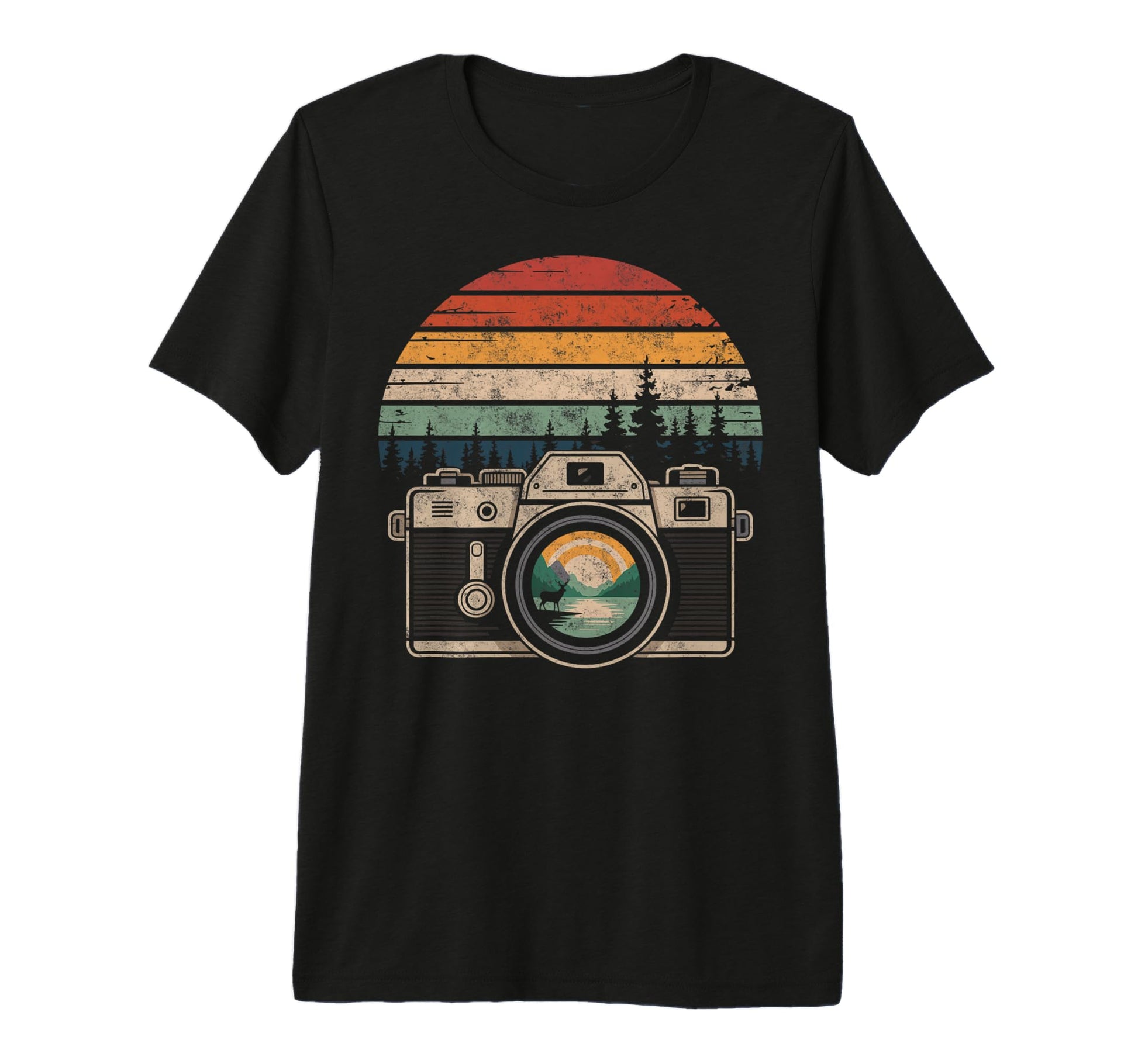 Photo Camera Nature Photographer T-Shirt - Minimalist Print Men Women - T-Shirt, Sweatshirt, Hoodie