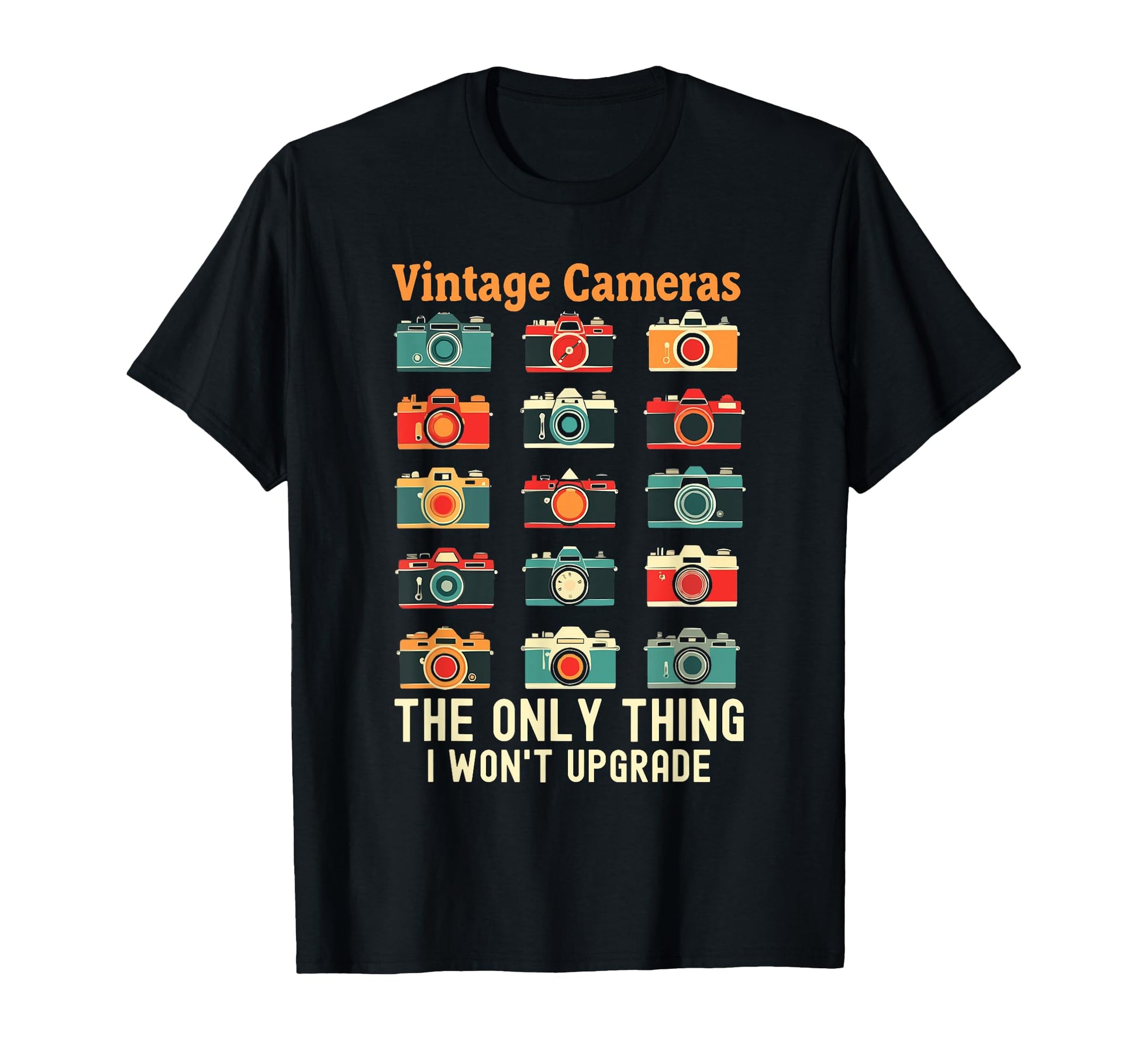 Camera Collector Cameraman Photography T-Shirt - Unique Graphic Men Women - T-Shirt, Sweatshirt, Hoodie