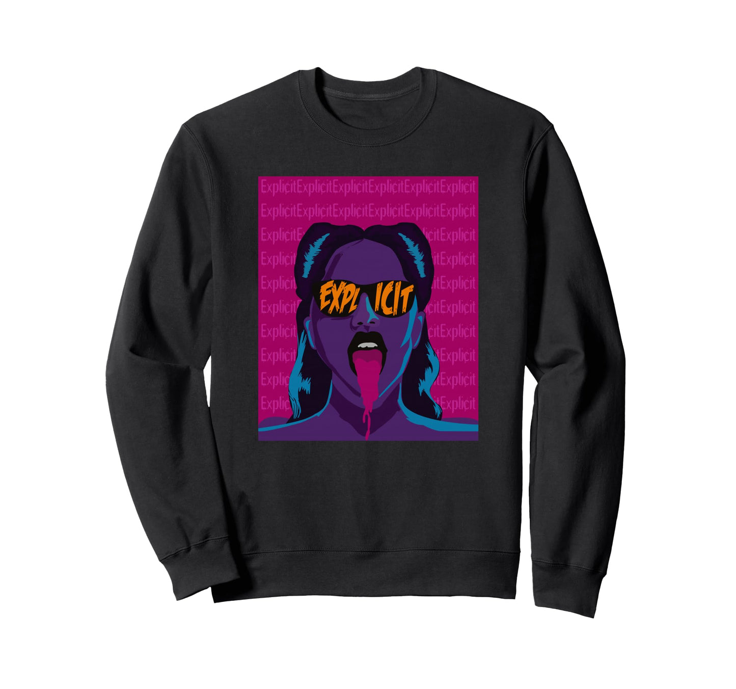 Explicit Content Sad Aesthetic Sweatshirt - Aesthetic Graphic Men Women - T-Shirt, Sweatshirt, Hoodie