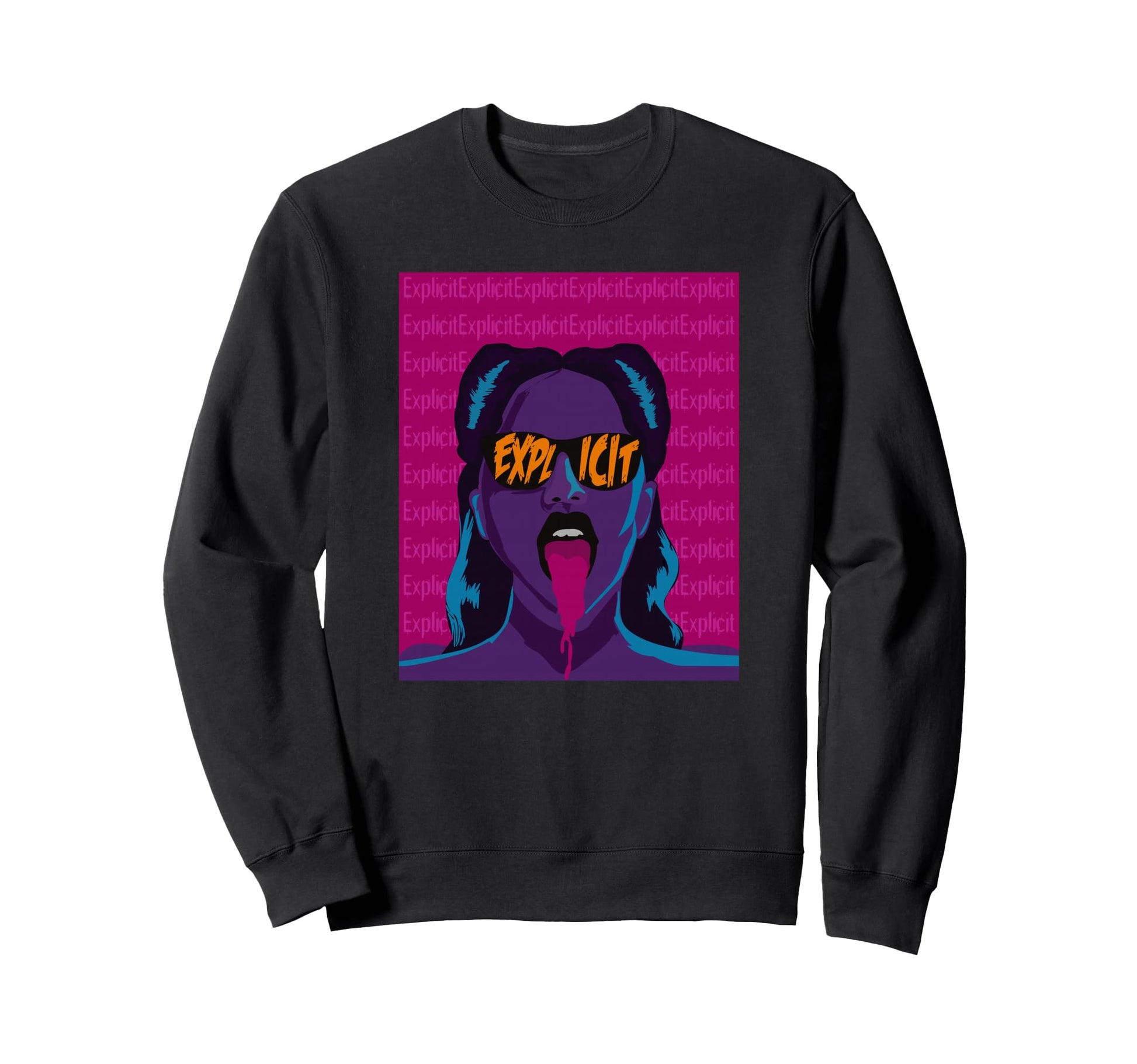 Explicit Content Sad Aesthetic Sweatshirt - Aesthetic Graphic Men Women - T-Shirt, Sweatshirt, Hoodie