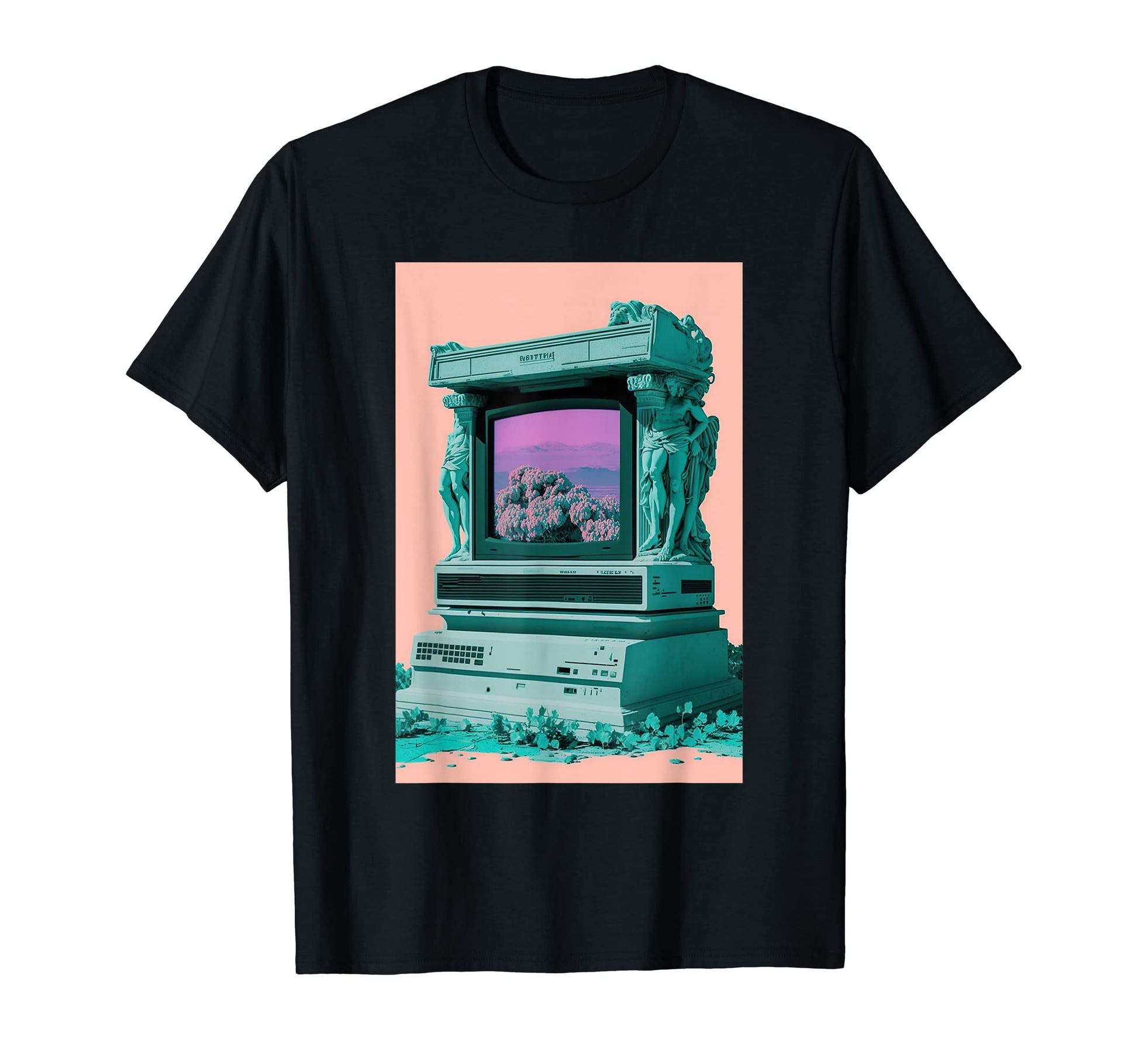 Vaporwave Greek Computer Aesthetic T-Shirt - Fun Novelty Design for Adults - T-Shirt, Sweatshirt, Hoodie