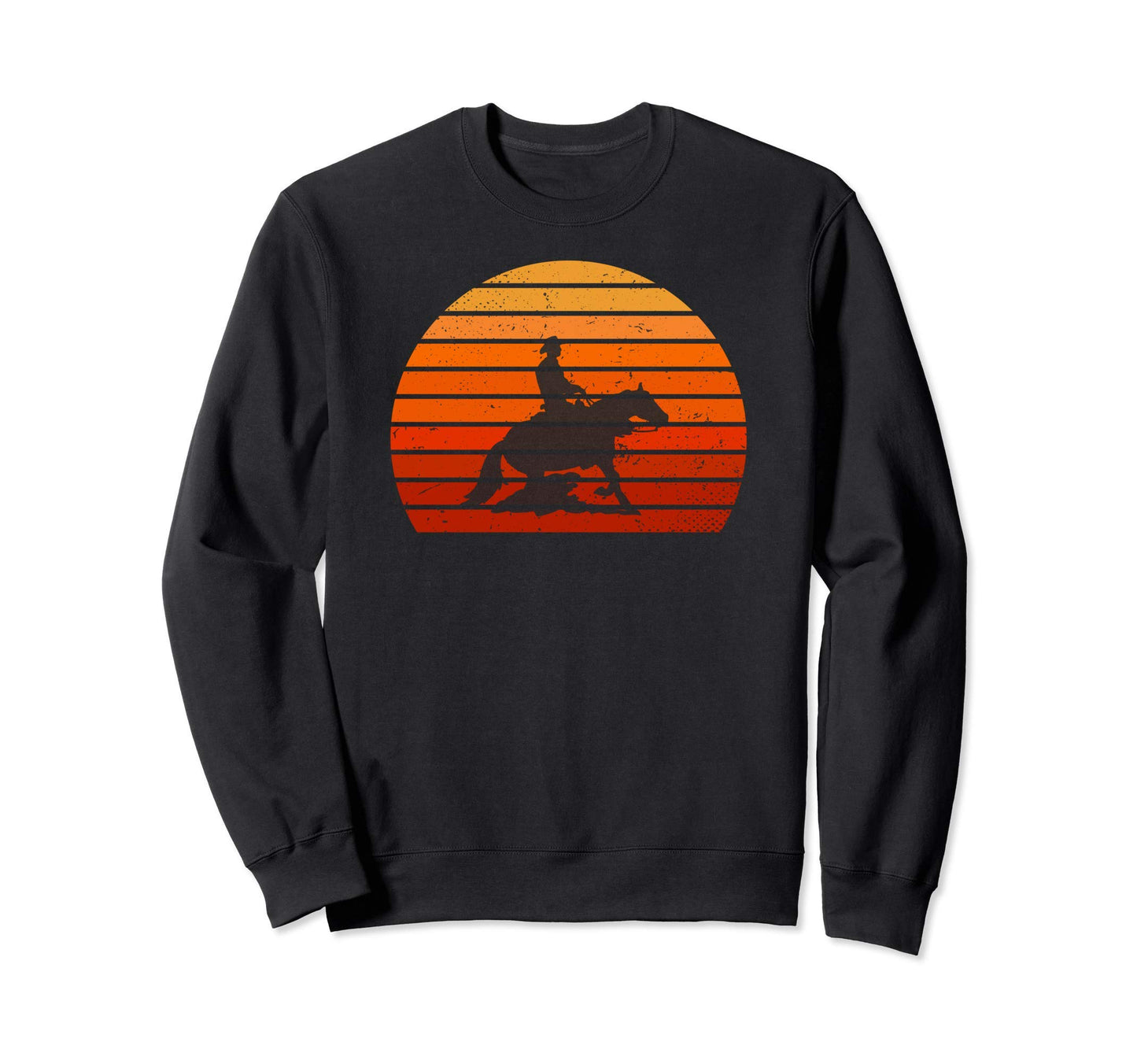 Cowboy Rodeo Horse Sunset Sweatshirt - Aesthetic Graphic for Adults - T-Shirt, Sweatshirt, Hoodie