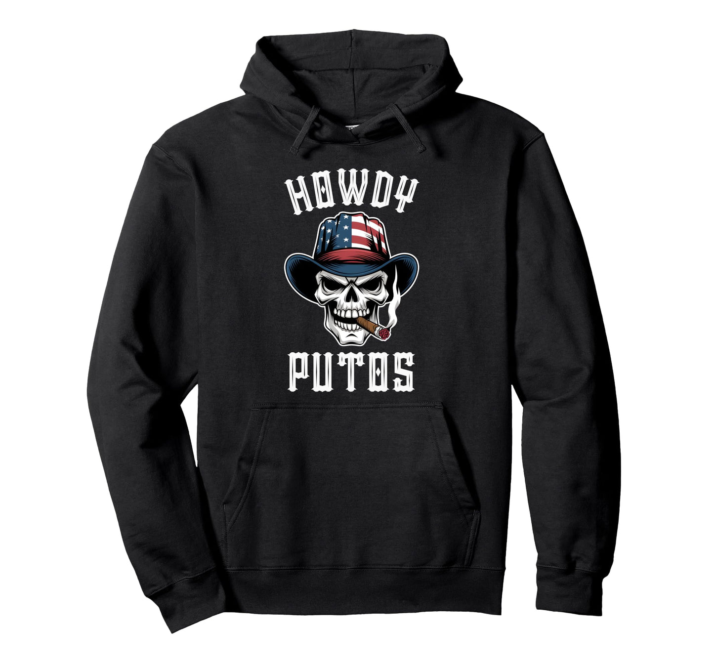Howdy Putos Funny Western Cowboy Skull Hoodie - Graphic Print Men Women - T-Shirt, Sweatshirt, Hoodie