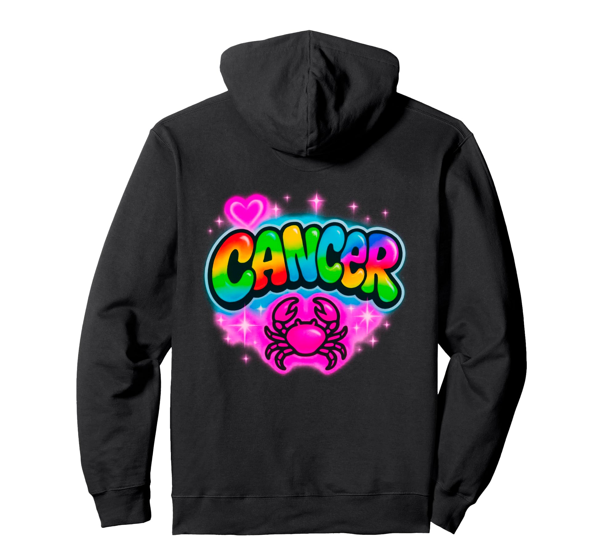 Cancer Zodiac Sign Crab Rainbow Hoodie - Graphic Print Unisex - T-Shirt, Sweatshirt, Hoodie