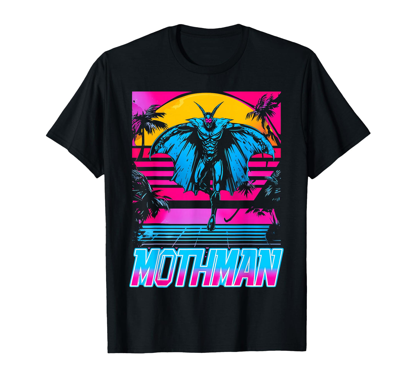 Mothman Cryptozoology Cryptid Vaporwave T-Shirt - Unique Graphic Unisex - T-Shirt, Sweatshirt, Hoodie