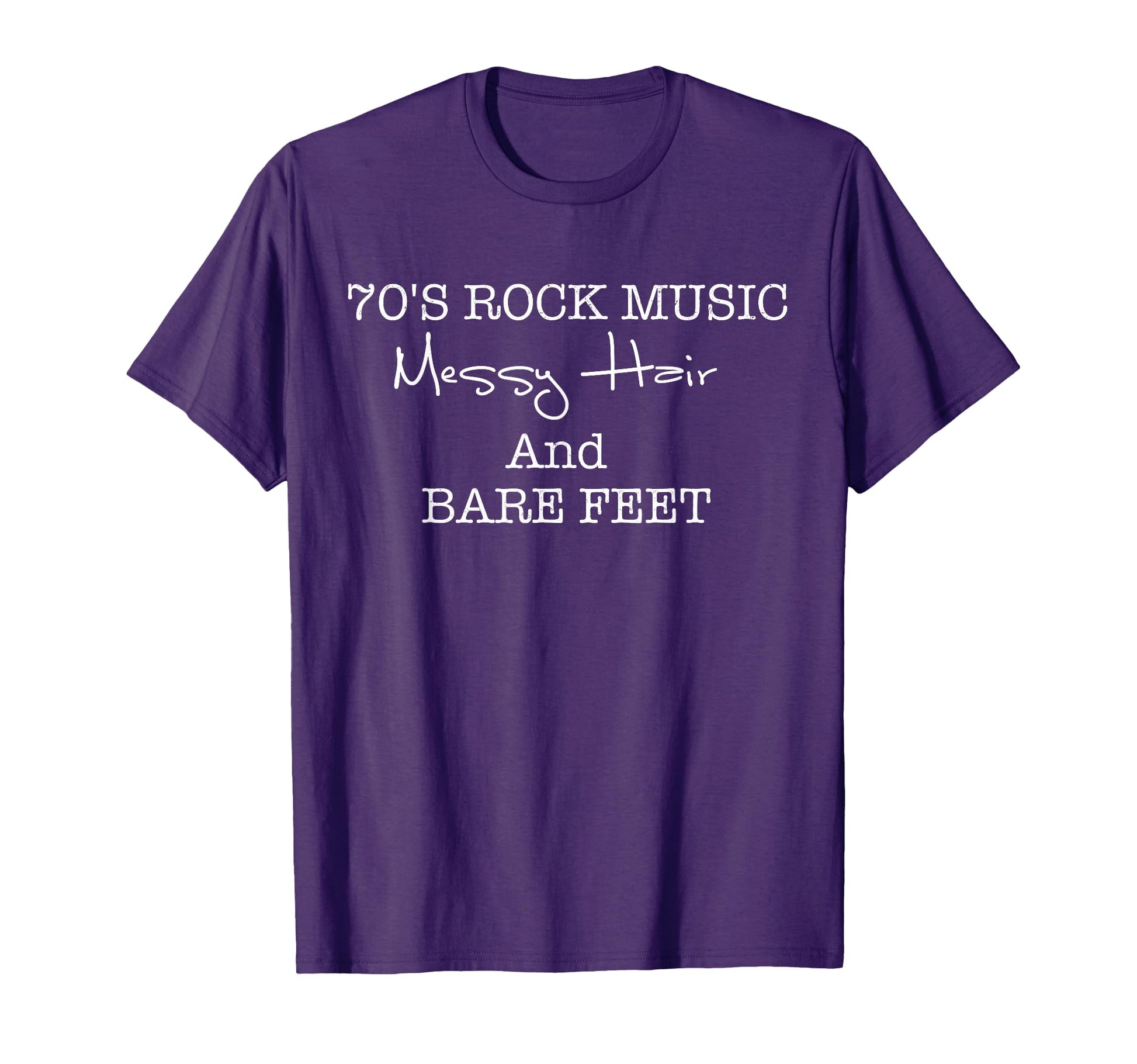 1970 Rock Music Messy Hair Bare Feet 70S Sweatshirt - Graphic Print Unisex - T-Shirt, Sweatshirt, Hoodie