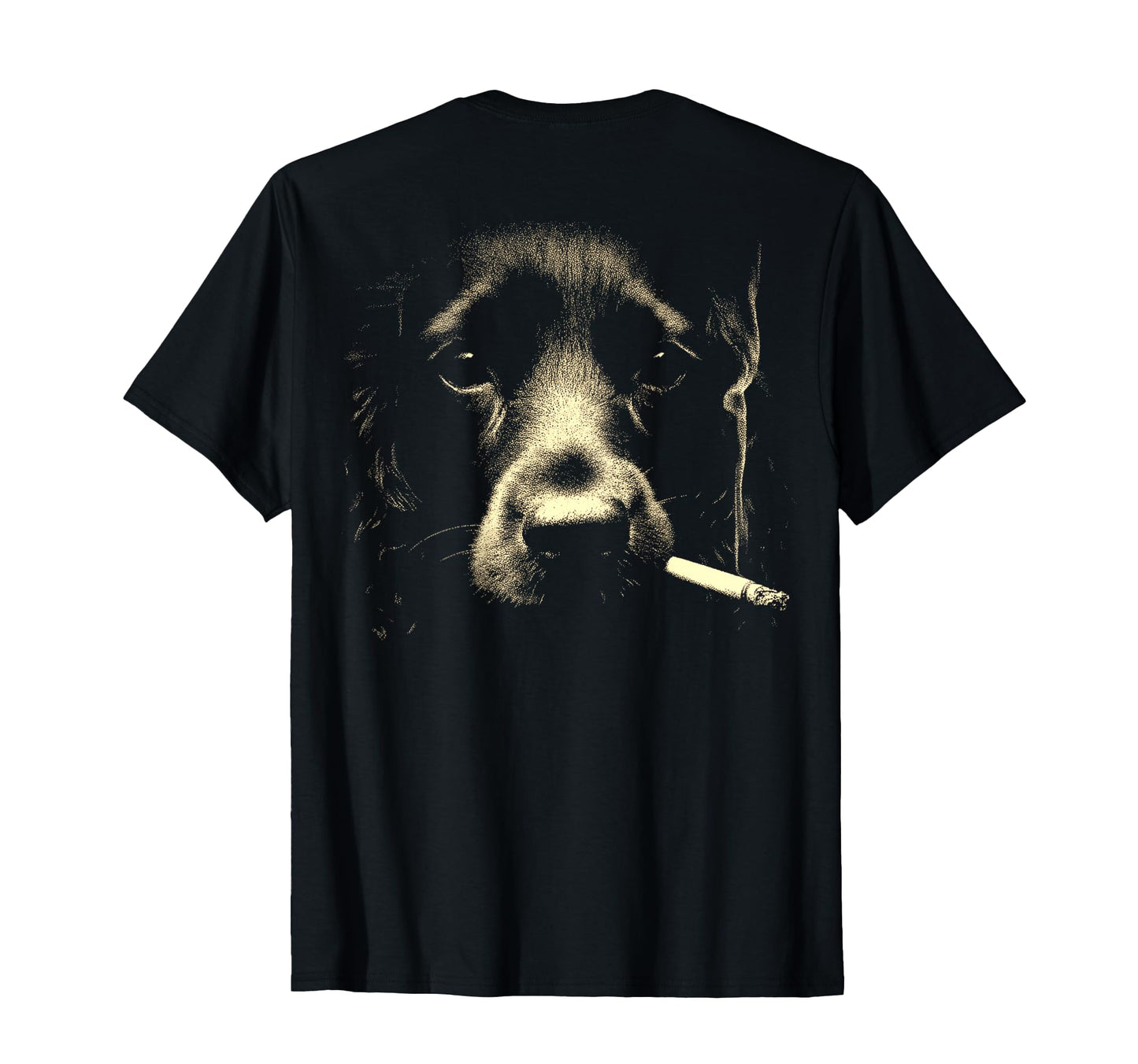 English Cocker Spaniel Smoking T-Shirt - Graphic Print for Adults - T-Shirt, Sweatshirt, Hoodie