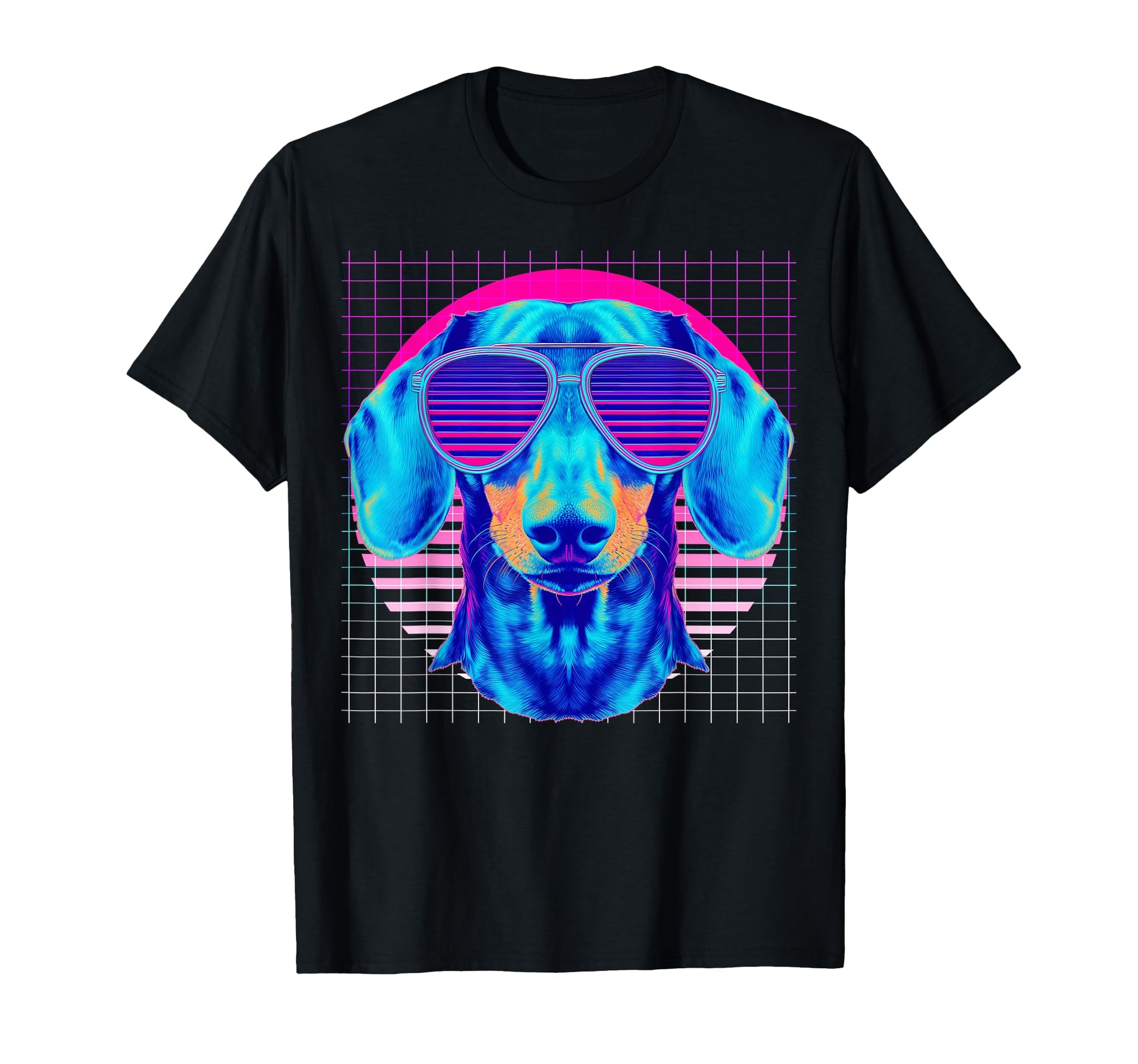 Dachshund Sunglasses Doxie Dog T-Shirt - Custom Art Print for Adults - T-Shirt, Sweatshirt, Hoodie