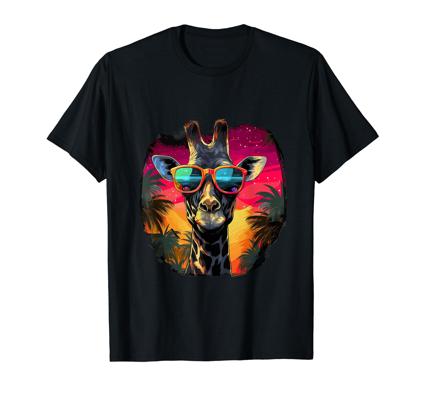 Funny Giraffe Vaporwave Aesthetic Animal T-Shirt - Minimalist Print Unisex - T-Shirt, Sweatshirt, Hoodie