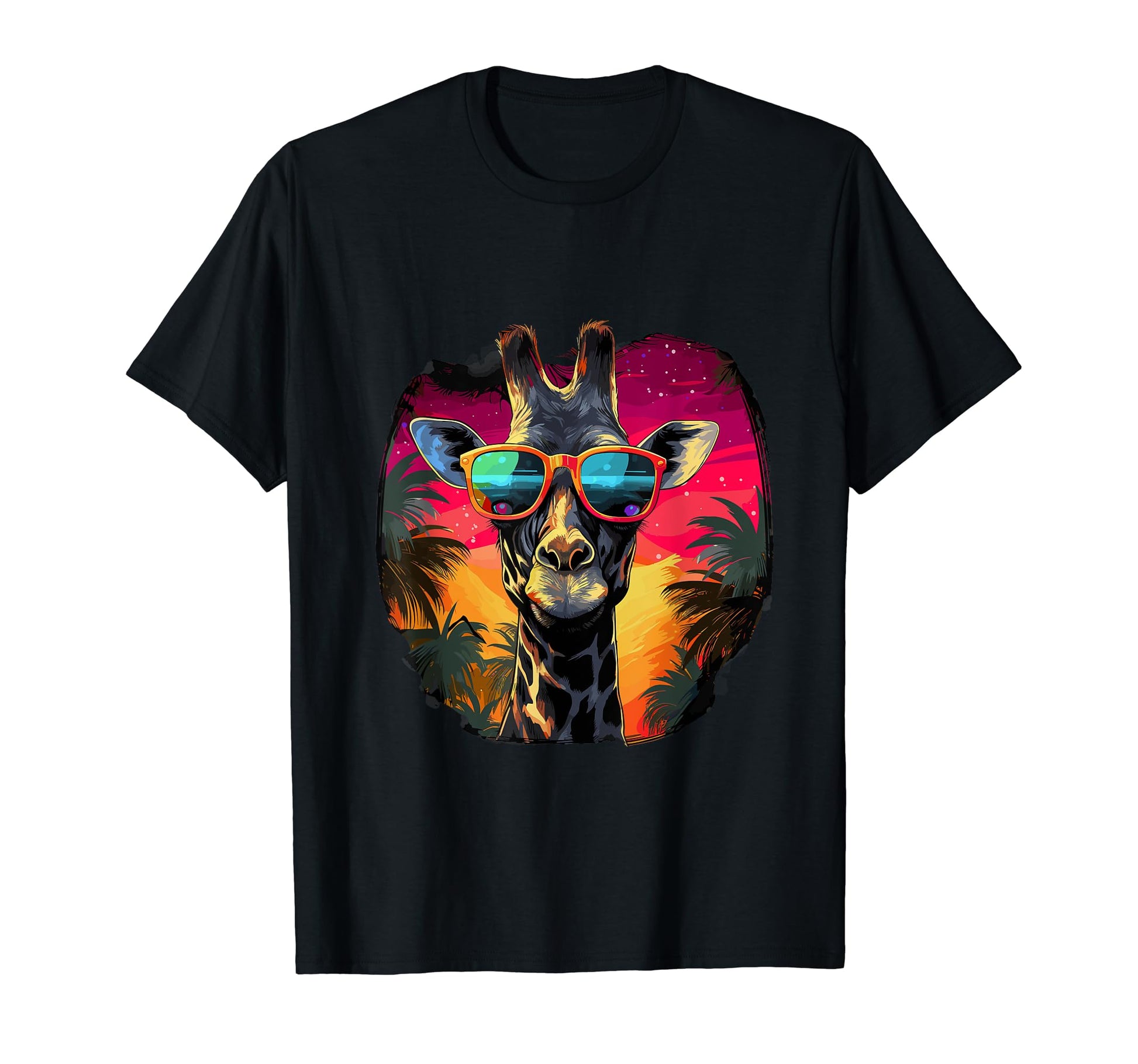 Funny Giraffe Vaporwave Aesthetic Animal T-Shirt - Minimalist Print Unisex - T-Shirt, Sweatshirt, Hoodie