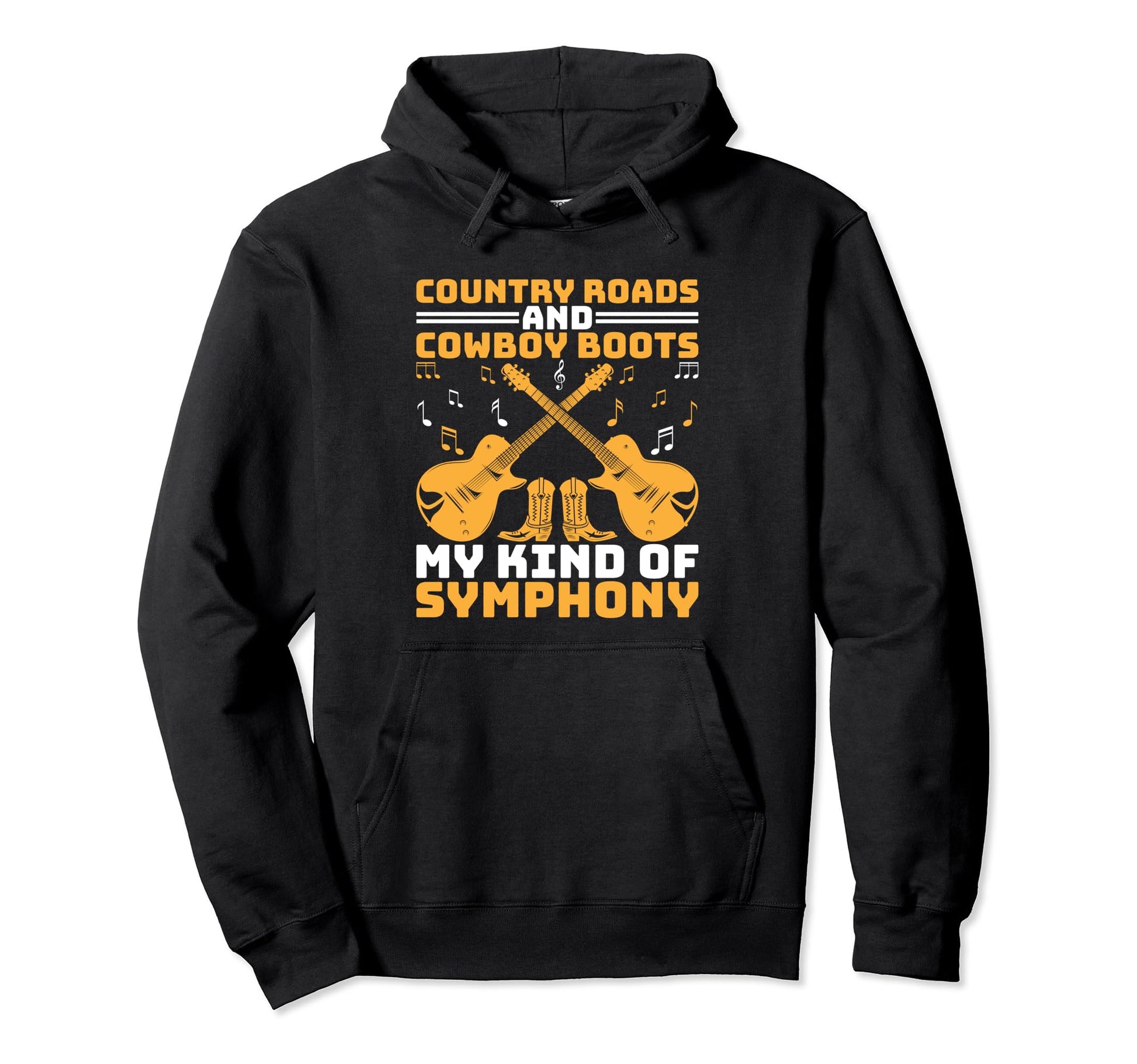 County Music Music Lover Western Hoodie - Casual Everyday Wear Men Women - T-Shirt, Sweatshirt, Hoodie