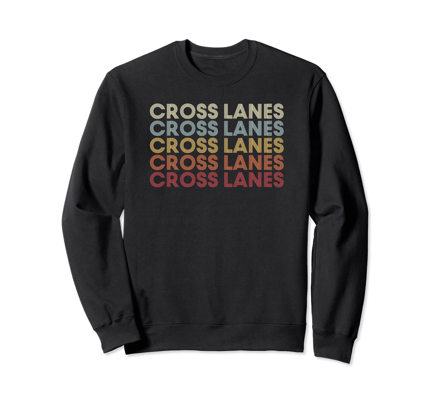 Cross Lanes West Virginia Cross Sweatshirt - Graphic Print for Adults - T-Shirt, Sweatshirt, Hoodie