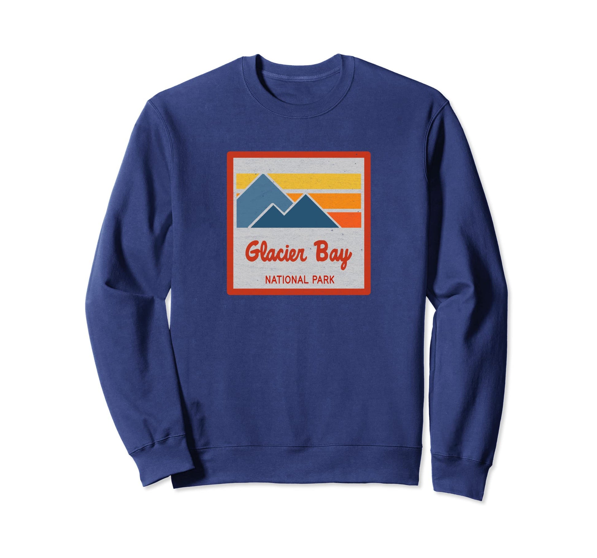 Glacier Bay National Park Stripes Sweatshirt - Novelty Apparel for Adults - T-Shirt, Sweatshirt, Hoodie
