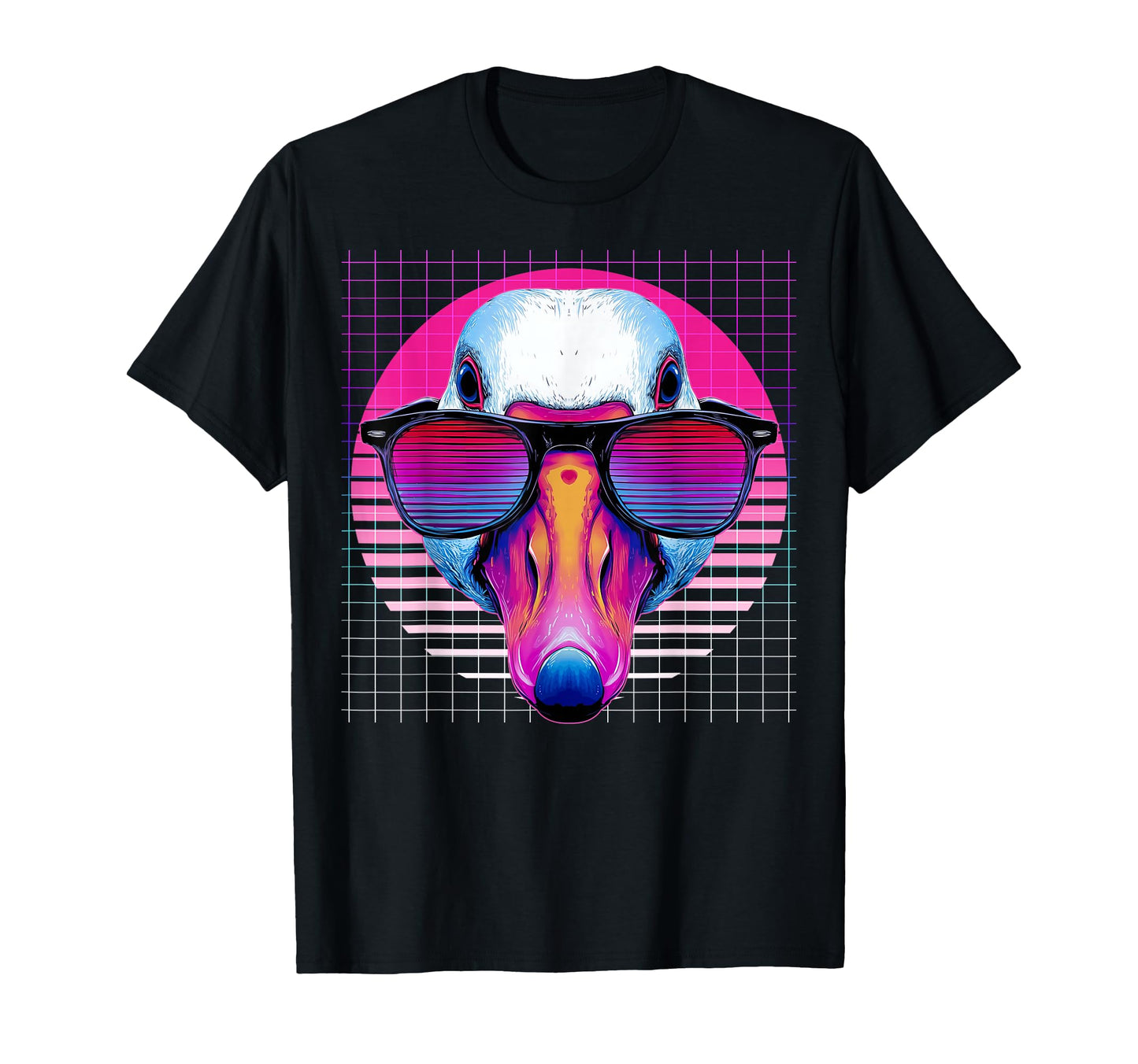 Goose Sunglasses Duck Vaporwave T-Shirt - Aesthetic Graphic Men Women - T-Shirt, Sweatshirt, Hoodie