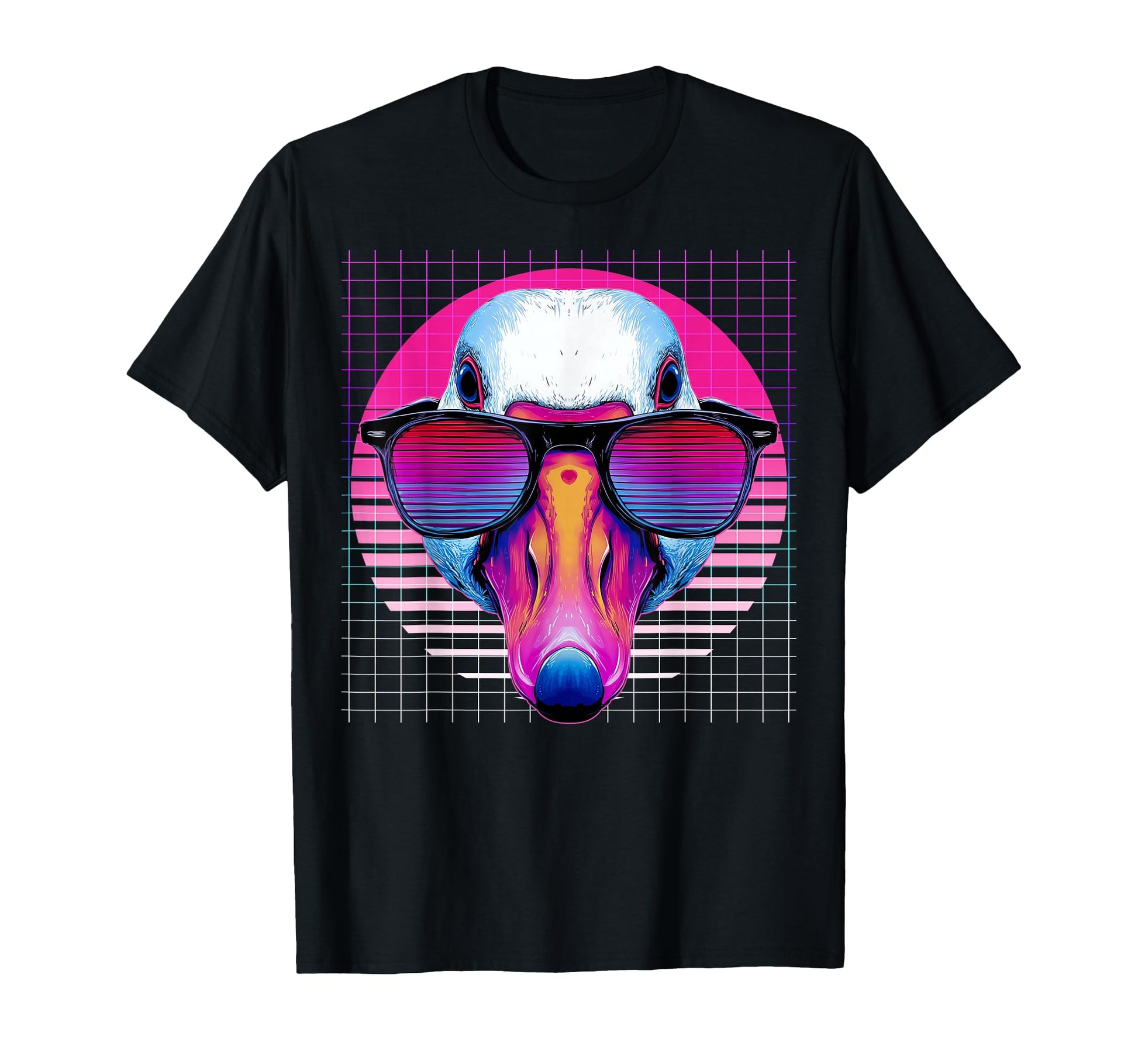Goose Sunglasses Duck Vaporwave T-Shirt - Aesthetic Graphic Men Women - T-Shirt, Sweatshirt, Hoodie