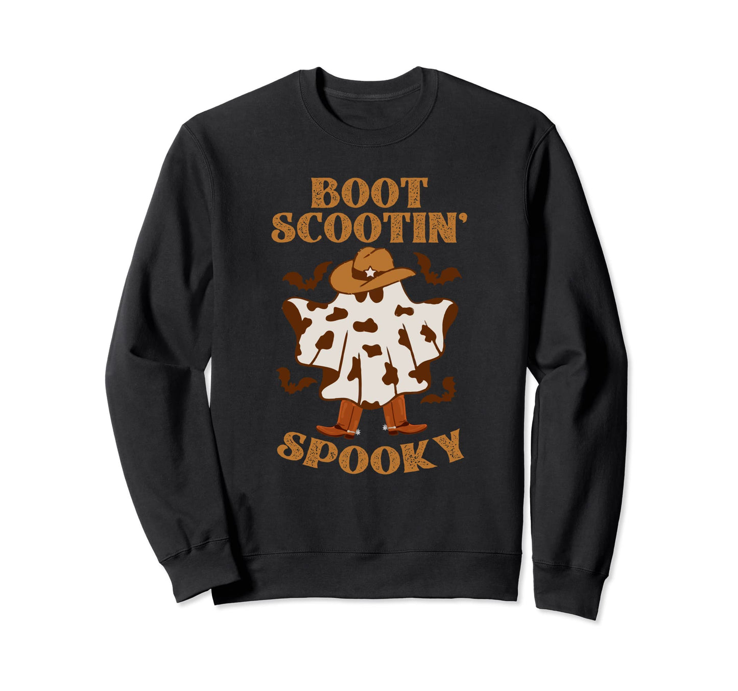 Boot Scootin Spooky Funny Western Sweatshirt - Aesthetic Graphic Unisex - T-Shirt, Sweatshirt, Hoodie