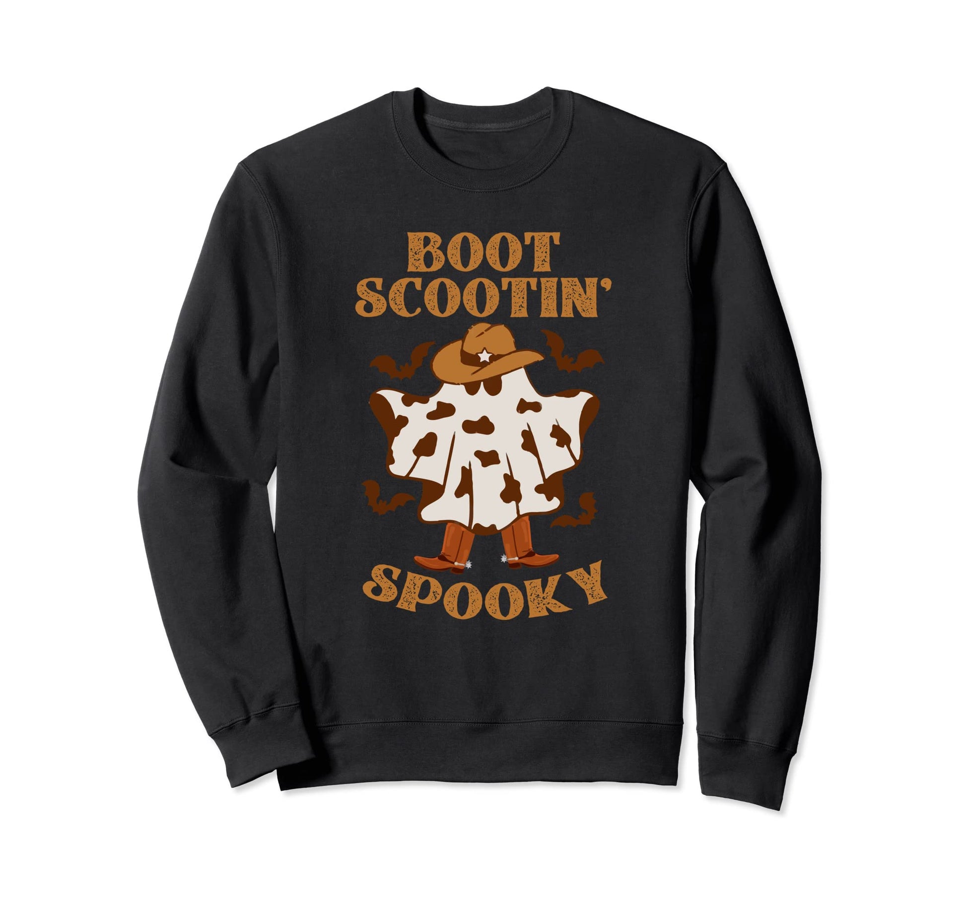 Boot Scootin Spooky Funny Western Sweatshirt - Aesthetic Graphic Unisex - T-Shirt, Sweatshirt, Hoodie