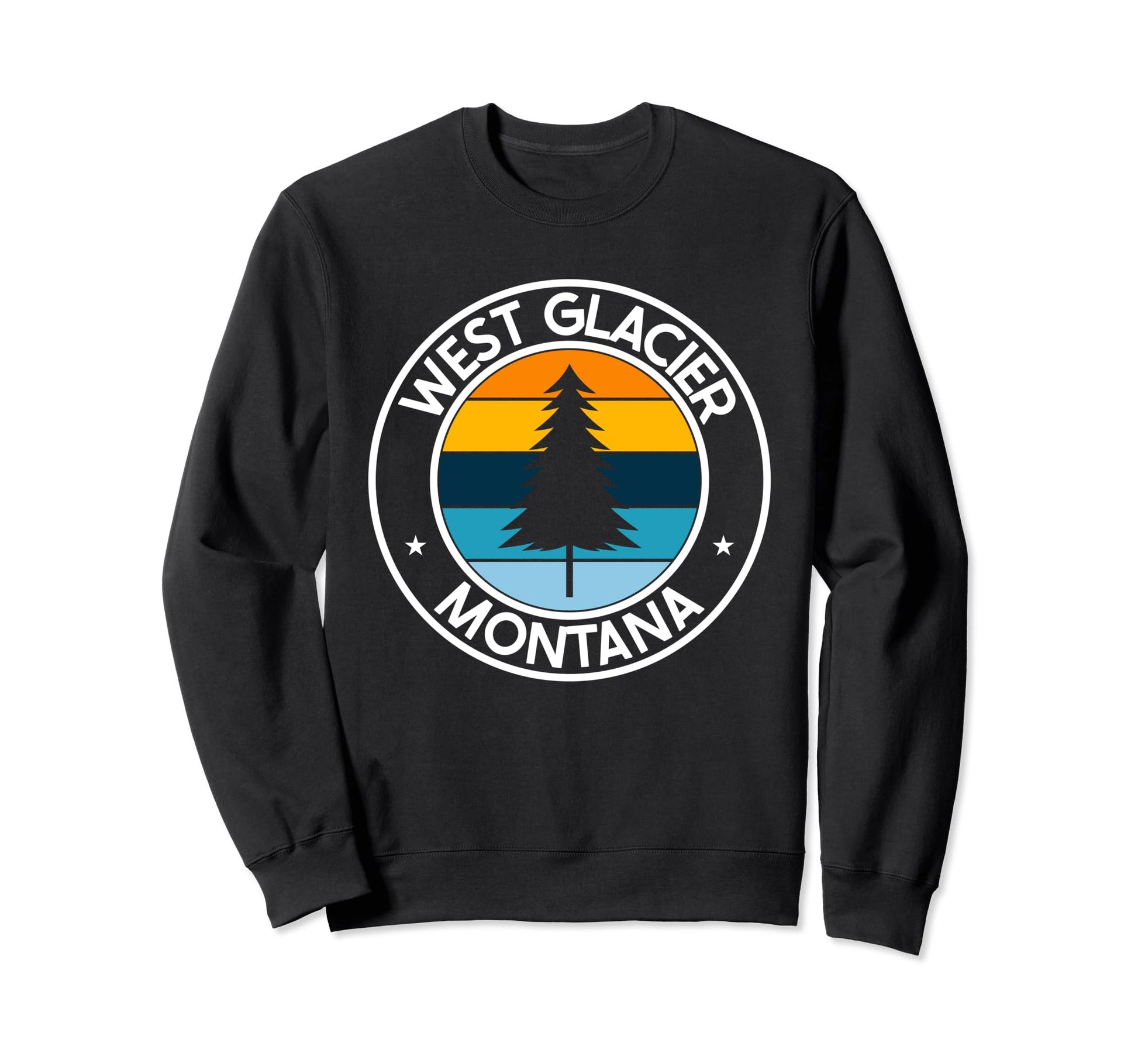 West Glacier Montana Mt Usa City Sweatshirt - Aesthetic Graphic Unisex - T-Shirt, Sweatshirt, Hoodie