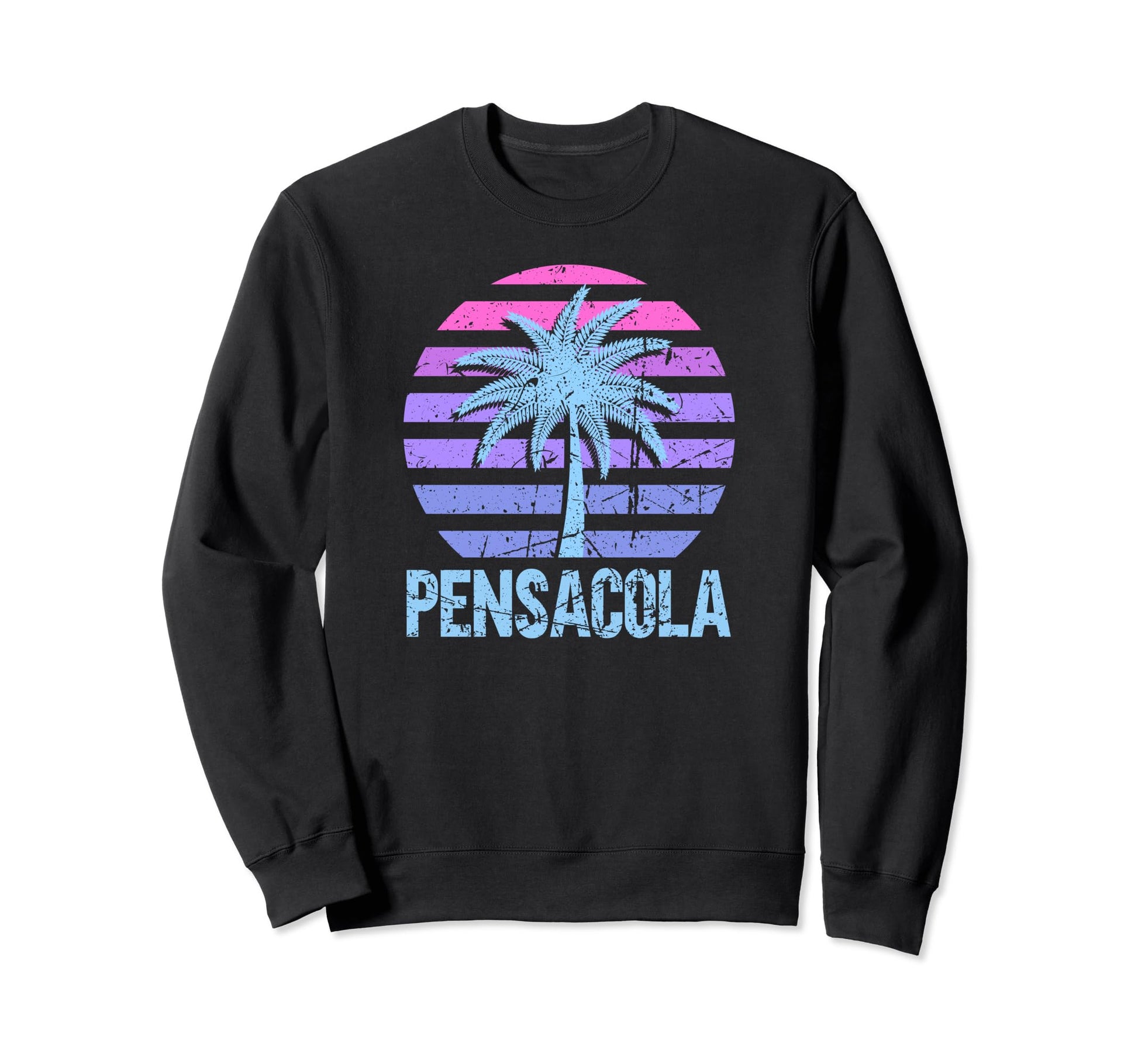 Pensacola Vacation Vaporwave Aesthetic Sweatshirt - Graphic Print Men Women - T-Shirt, Sweatshirt, Hoodie