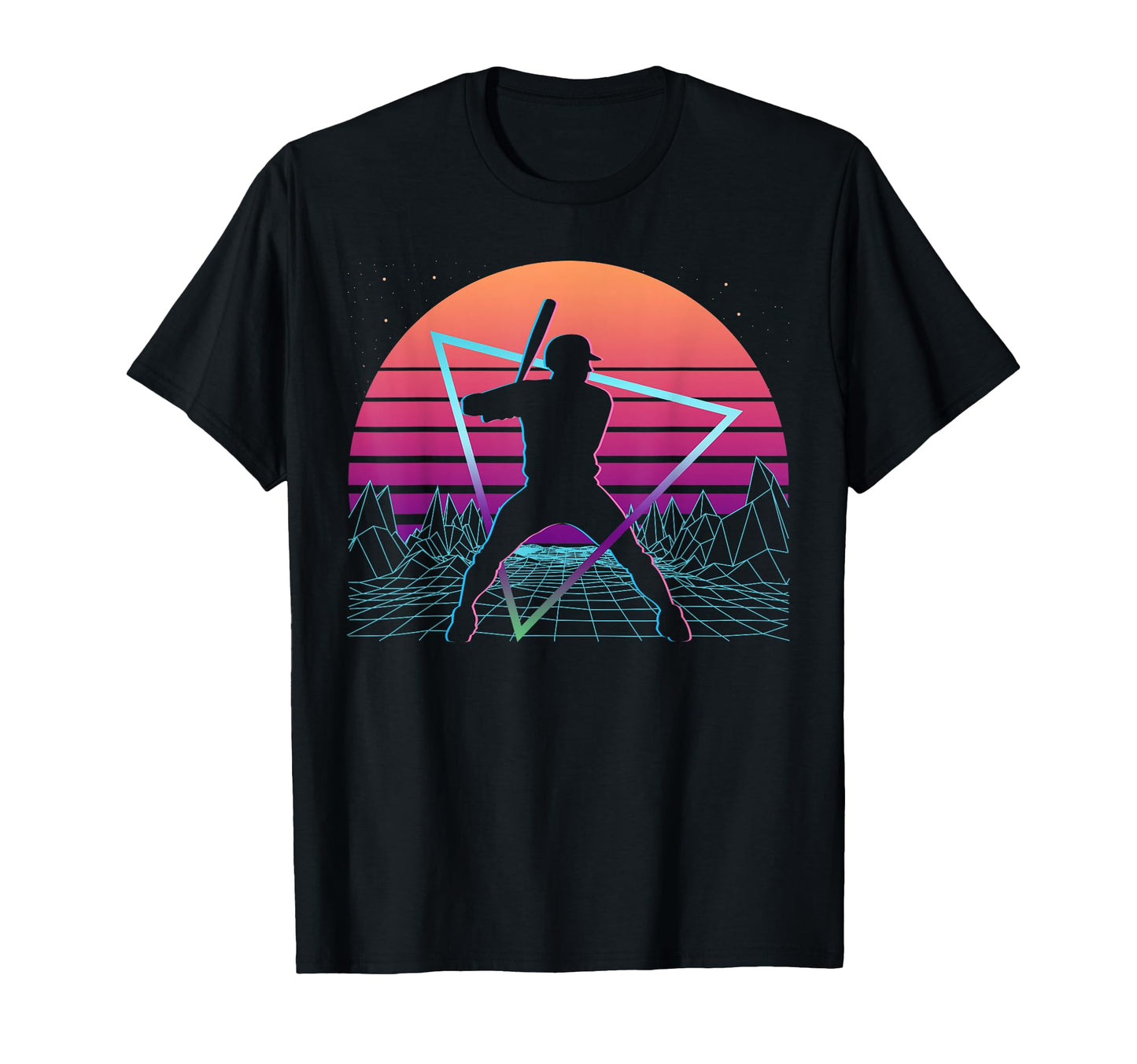 Baseball Player Vaporwave Aesthetic T-Shirt - Aesthetic Graphic for Adults - T-Shirt, Sweatshirt, Hoodie
