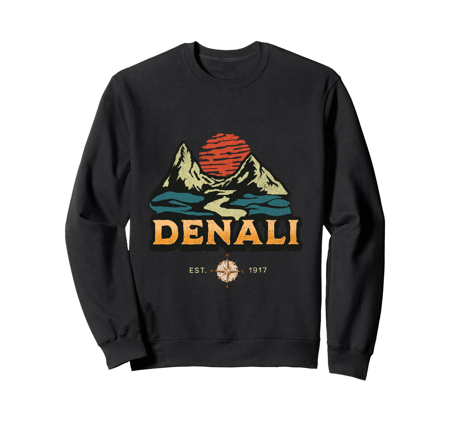 Denali Alaska National Park Sweatshirt - Graphic Print Unisex - T-Shirt, Sweatshirt, Hoodie