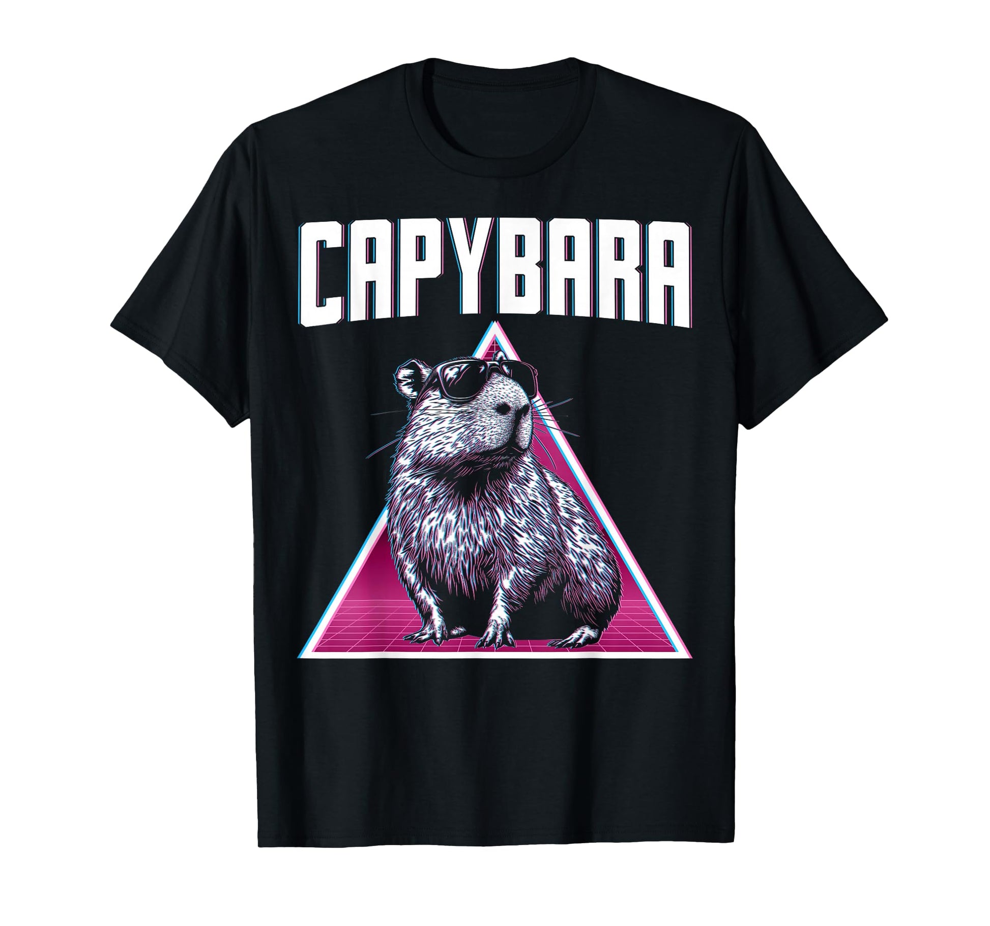 Capybara Capibara Sunglasses T-Shirt - Minimalist Print Men Women - T-Shirt, Sweatshirt, Hoodie