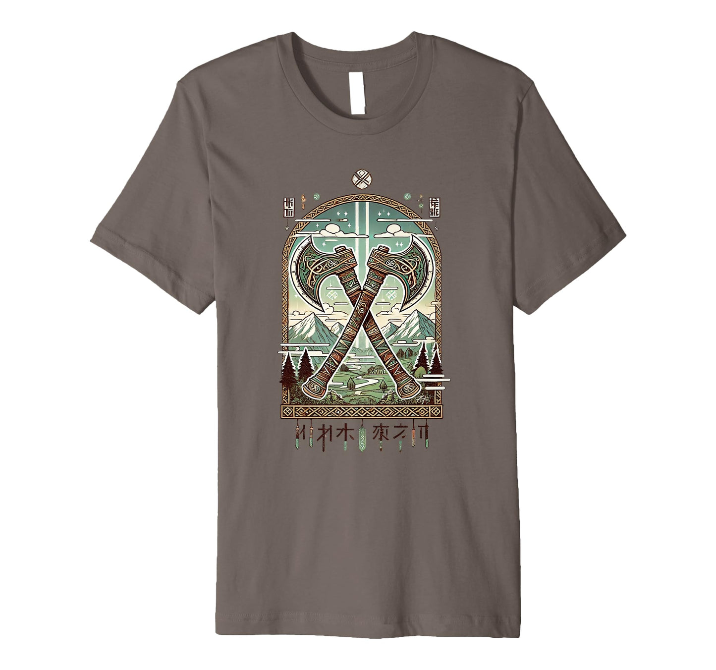 Anime Viking Axe Japanese Anime T-Shirt - Casual Everyday Wear for Adults - T-Shirt, Sweatshirt, Hoodie