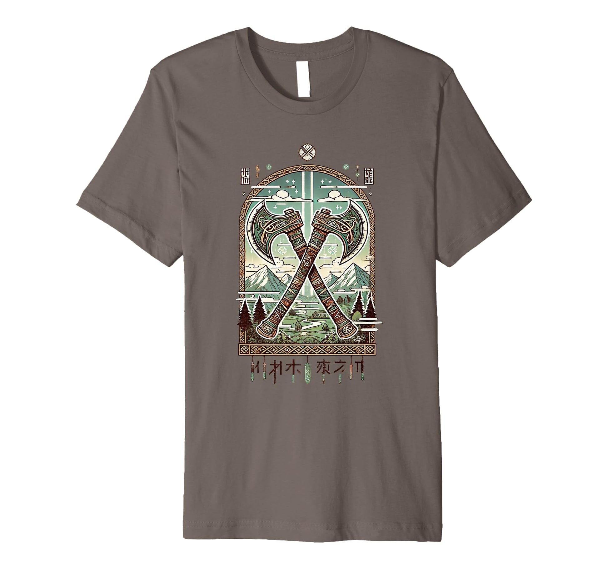 Anime Viking Axe Japanese Anime T-Shirt - Casual Everyday Wear for Adults - T-Shirt, Sweatshirt, Hoodie
