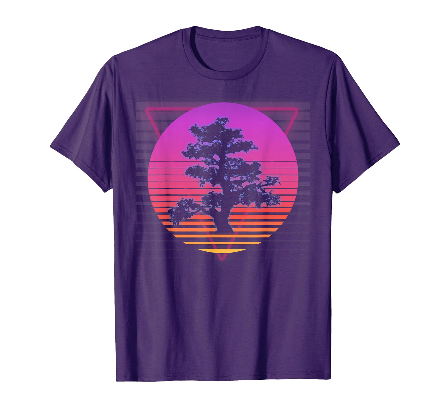 Bonsai Tree Art Japanese Vaporwave 80S T-Shirt - Minimalist Print Unisex - T-Shirt, Sweatshirt, Hoodie