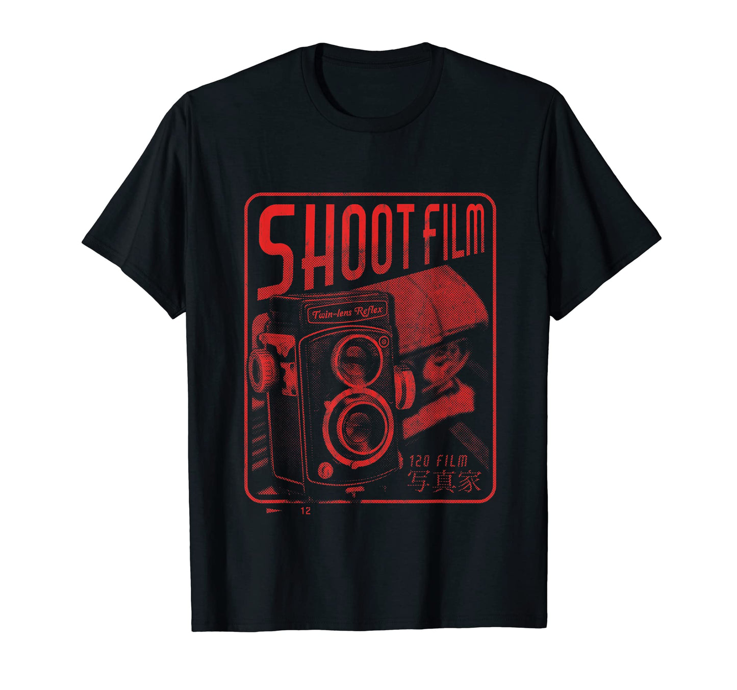 Shoot Film Medium Format Camera T-Shirt - Streetwear Style for Adults - T-Shirt, Sweatshirt, Hoodie