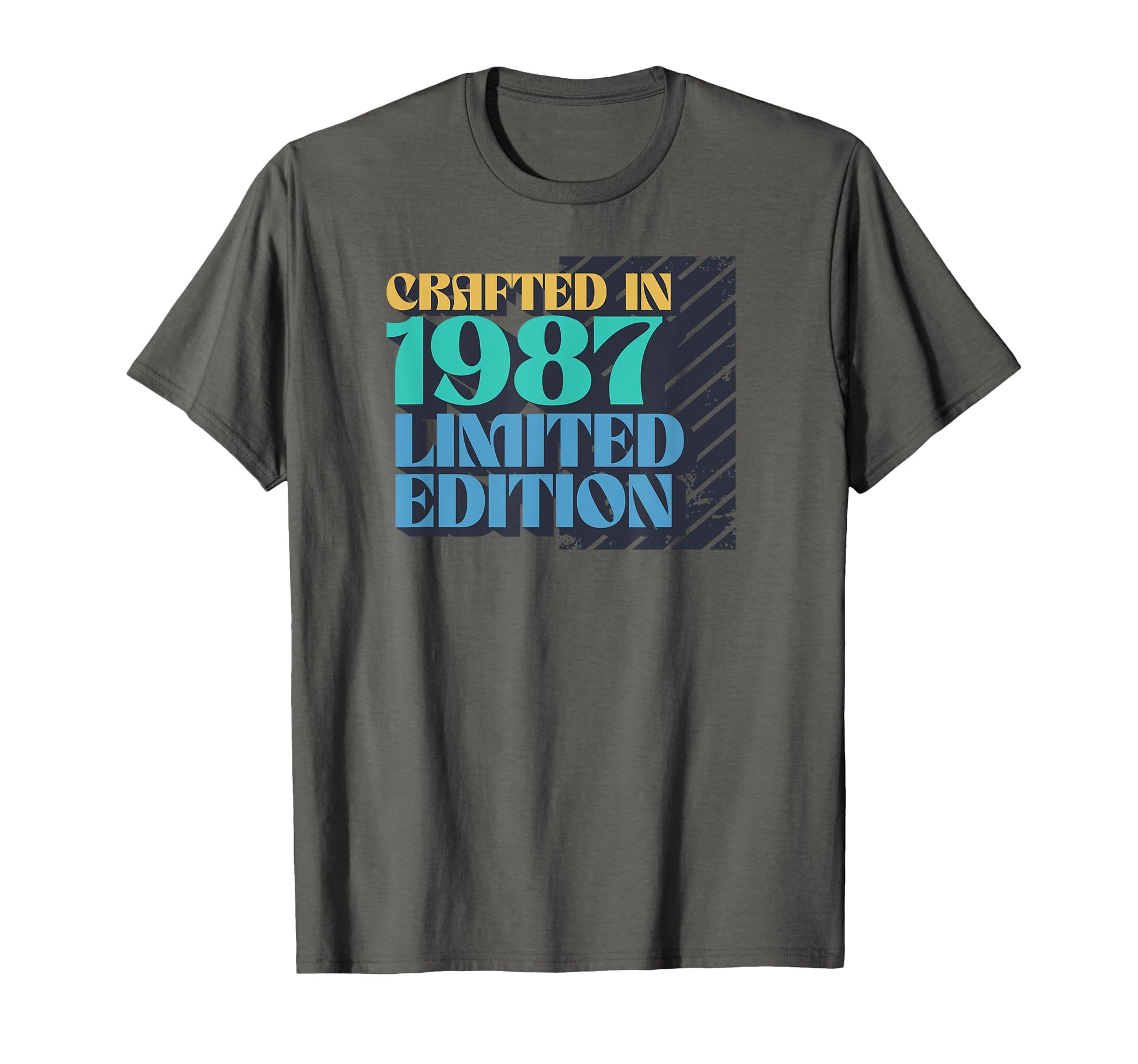 Born 1987 Birthday Typography T-Shirt - Minimalist Print for Adults - T-Shirt, Sweatshirt, Hoodie
