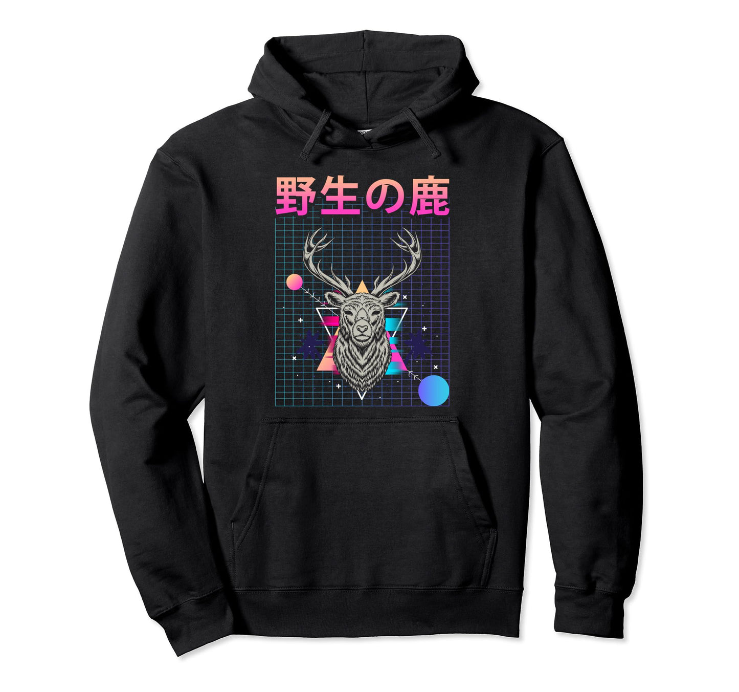 Japanese Vaporwave Animals Japan Hoodie - Unique Graphic Men Women - T-Shirt, Sweatshirt, Hoodie
