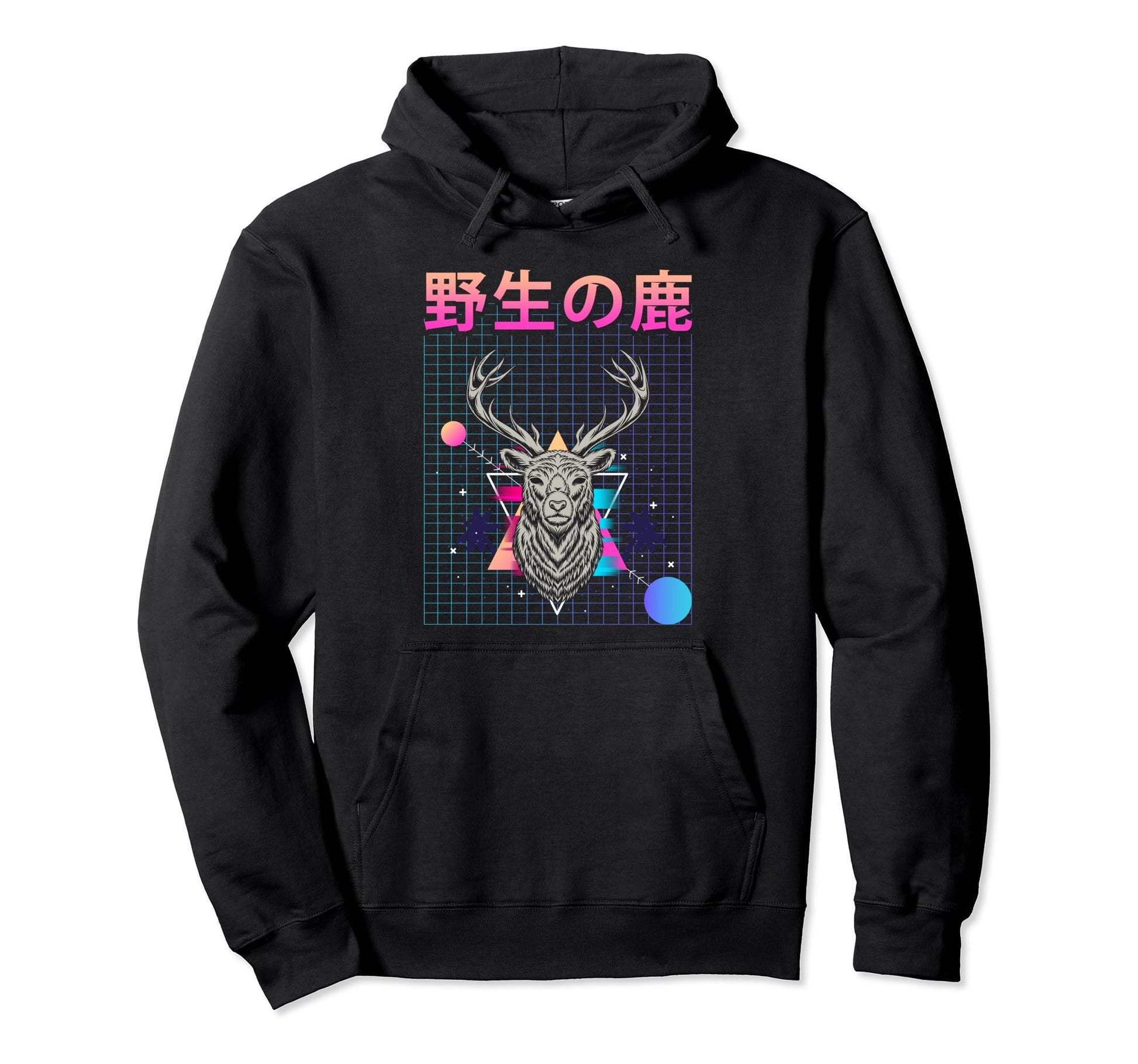 Japanese Vaporwave Animals Japan Hoodie - Unique Graphic Men Women - T-Shirt, Sweatshirt, Hoodie