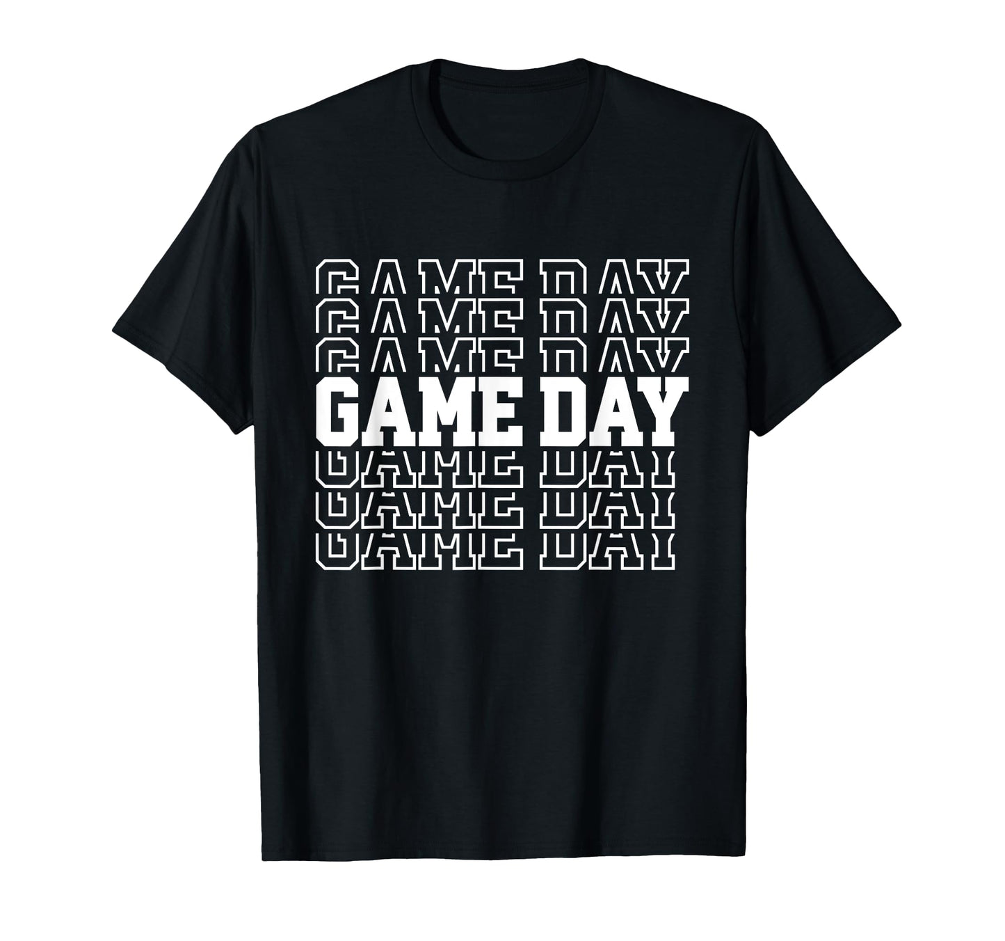 Game Day Typography Art Sports T-Shirt - Fun Novelty Design Men Women - T-Shirt, Sweatshirt, Hoodie