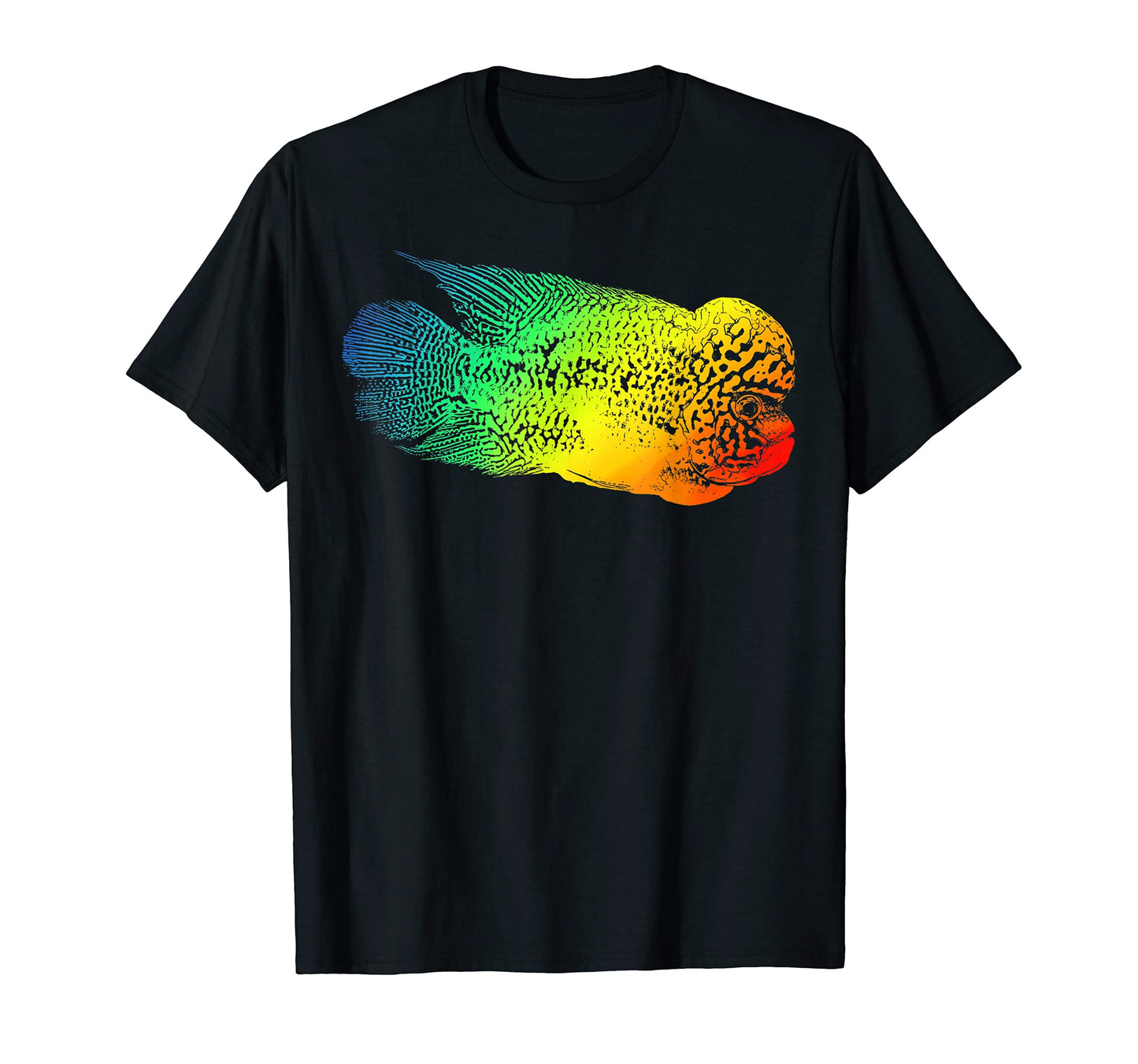Flowerhorn Colorful Rainbow T-Shirt - Fun Novelty Design Unisex - T-Shirt, Sweatshirt, Hoodie
