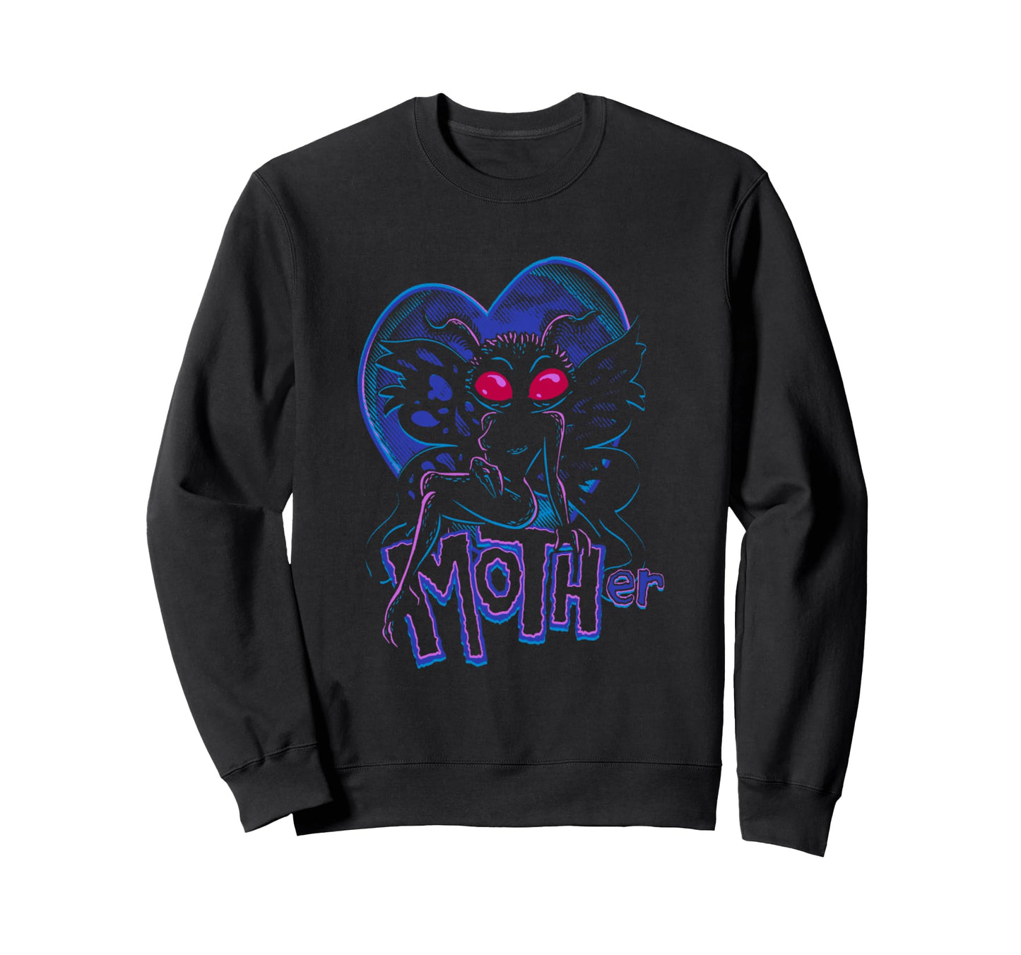 Moth Mothercore Vaporwave Aesthetic Sweatshirt - Graphic Print for Adults - T-Shirt, Sweatshirt, Hoodie