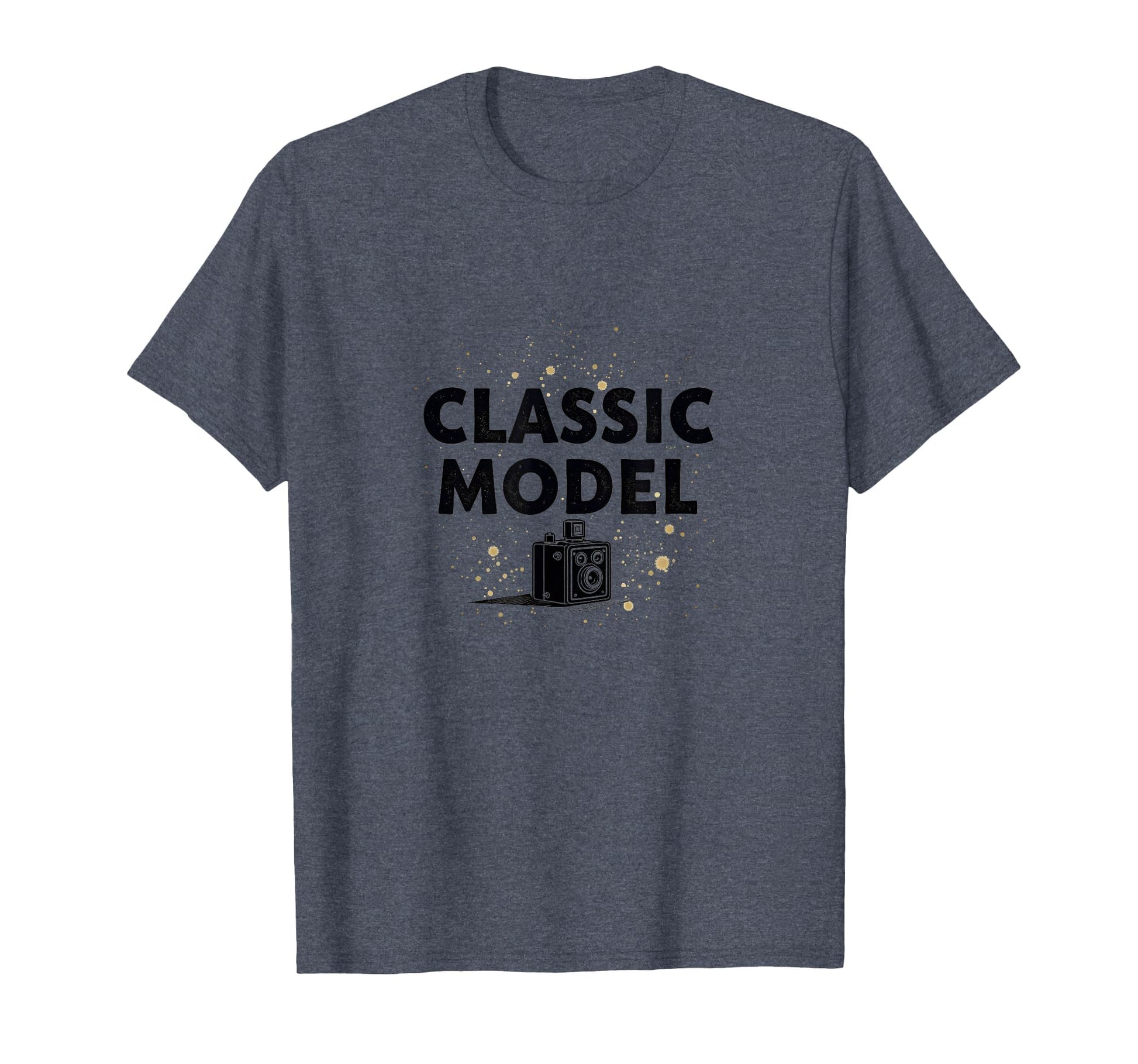 Model 1900S Camera Nostalgia Heather T-Shirt - Casual Everyday Wear Unisex - T-Shirt, Sweatshirt, Hoodie