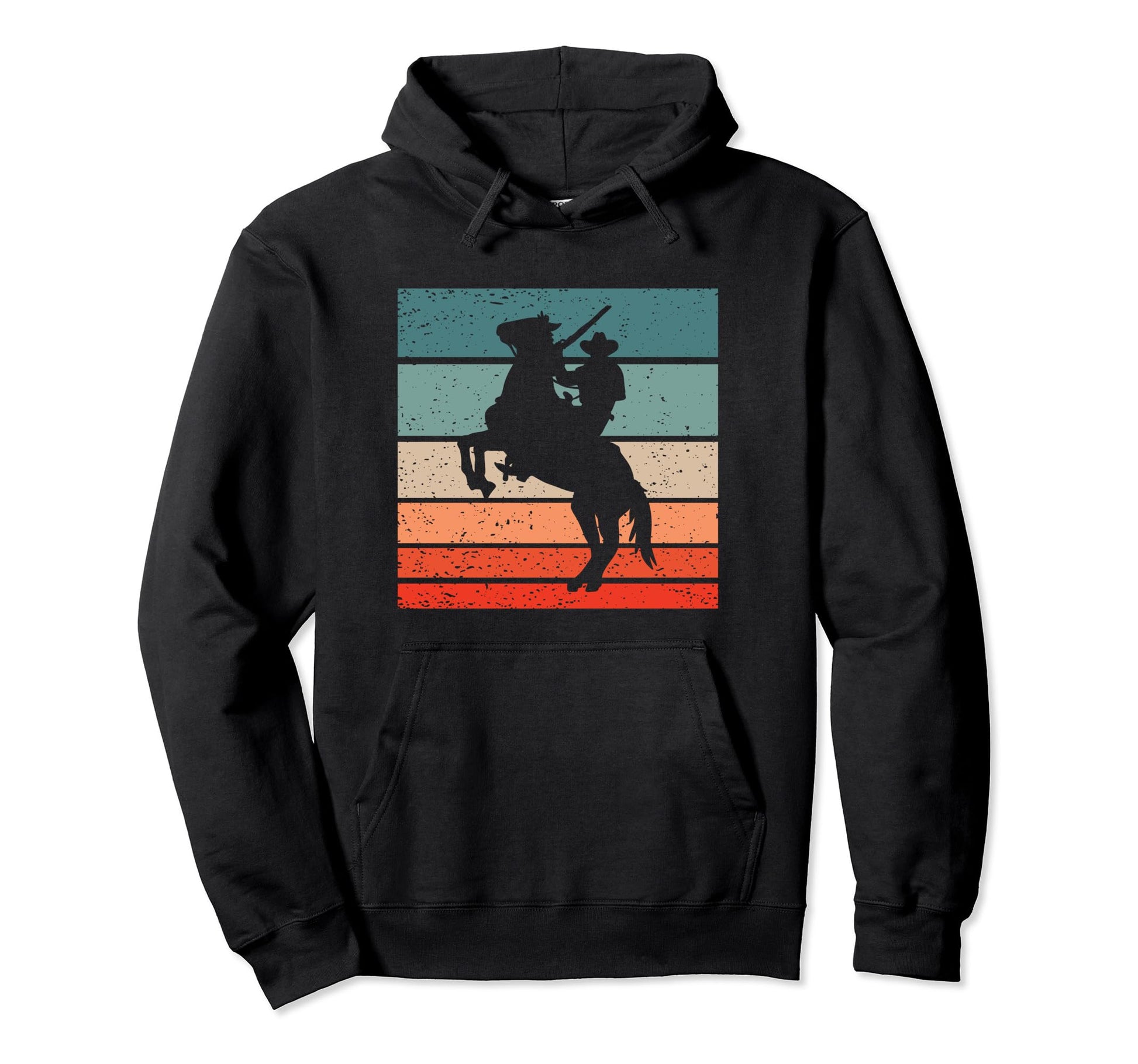 Cowboy Horse Pesade Hoodie - Novelty Apparel Unisex - T-Shirt, Sweatshirt, Hoodie