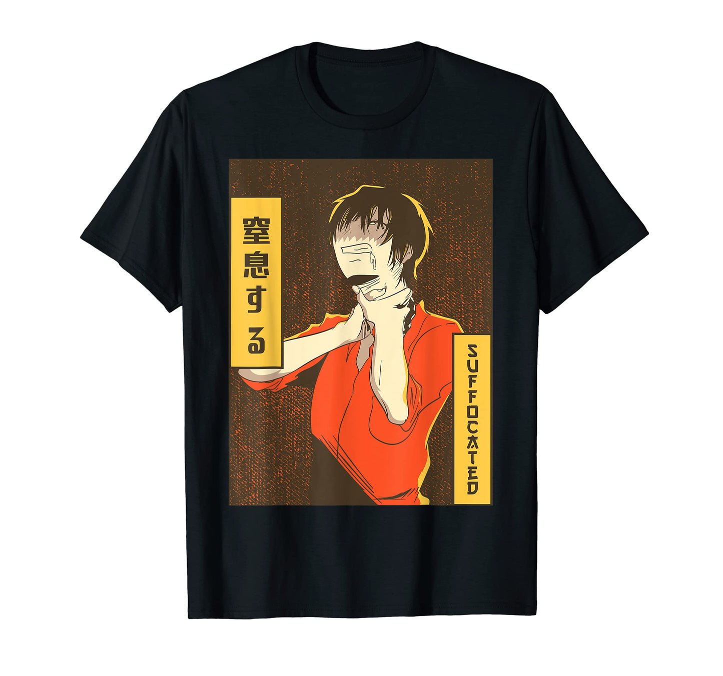 Emo Anime Goth Japanese Vaporwave T-Shirt - Custom Art Print for Adults - T-Shirt, Sweatshirt, Hoodie
